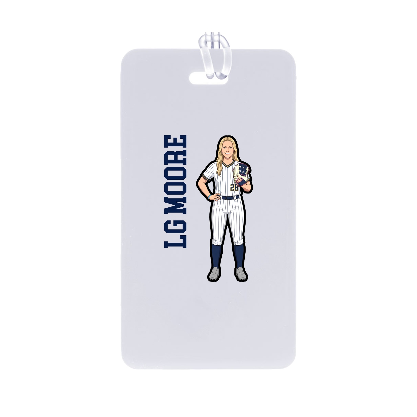 Bag Tag — Name Vertical in Classic