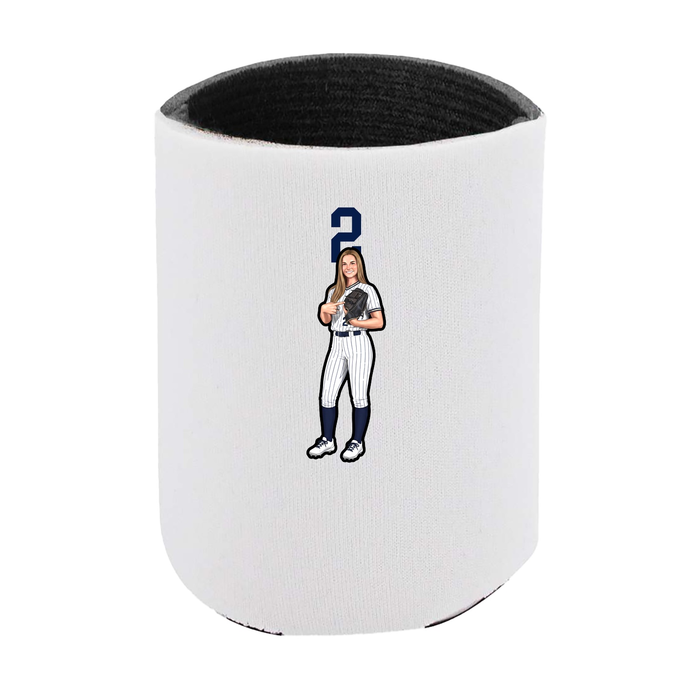 Can Holder — Number Top in White