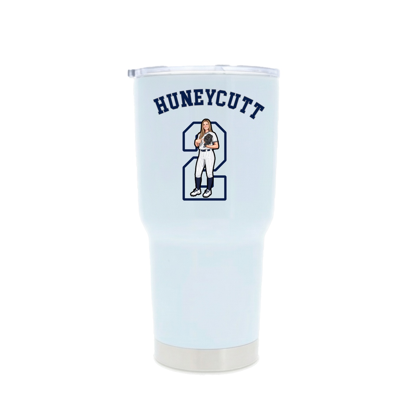 30oz Stainless Steel Tumbler — Shirsey Arch in White