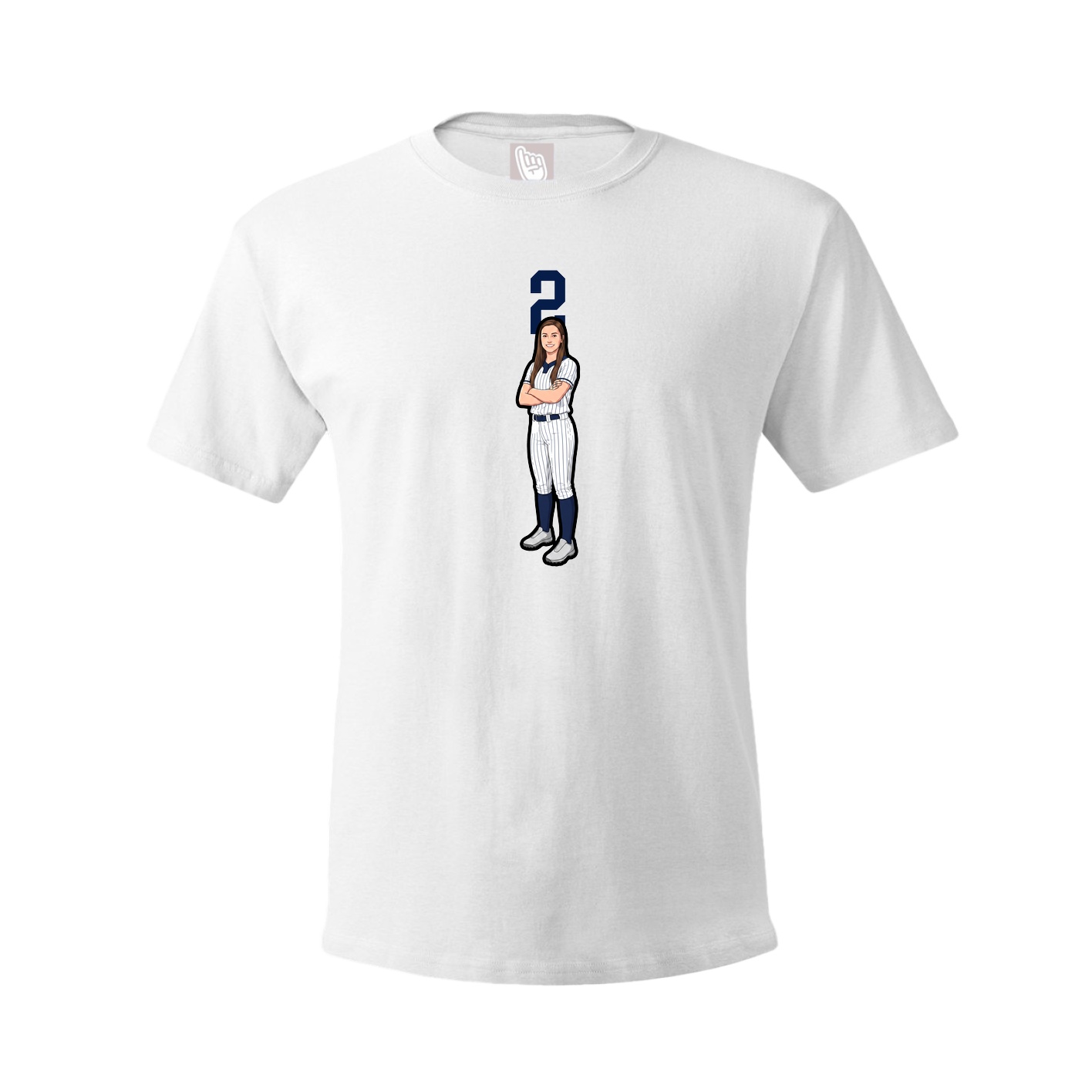 Tee — Number Top in White