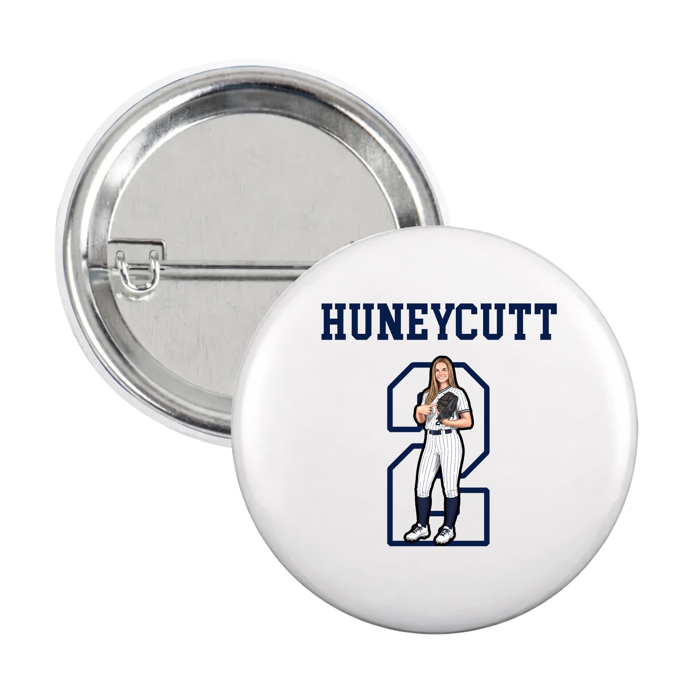 Game Day Button — Shirsey in White