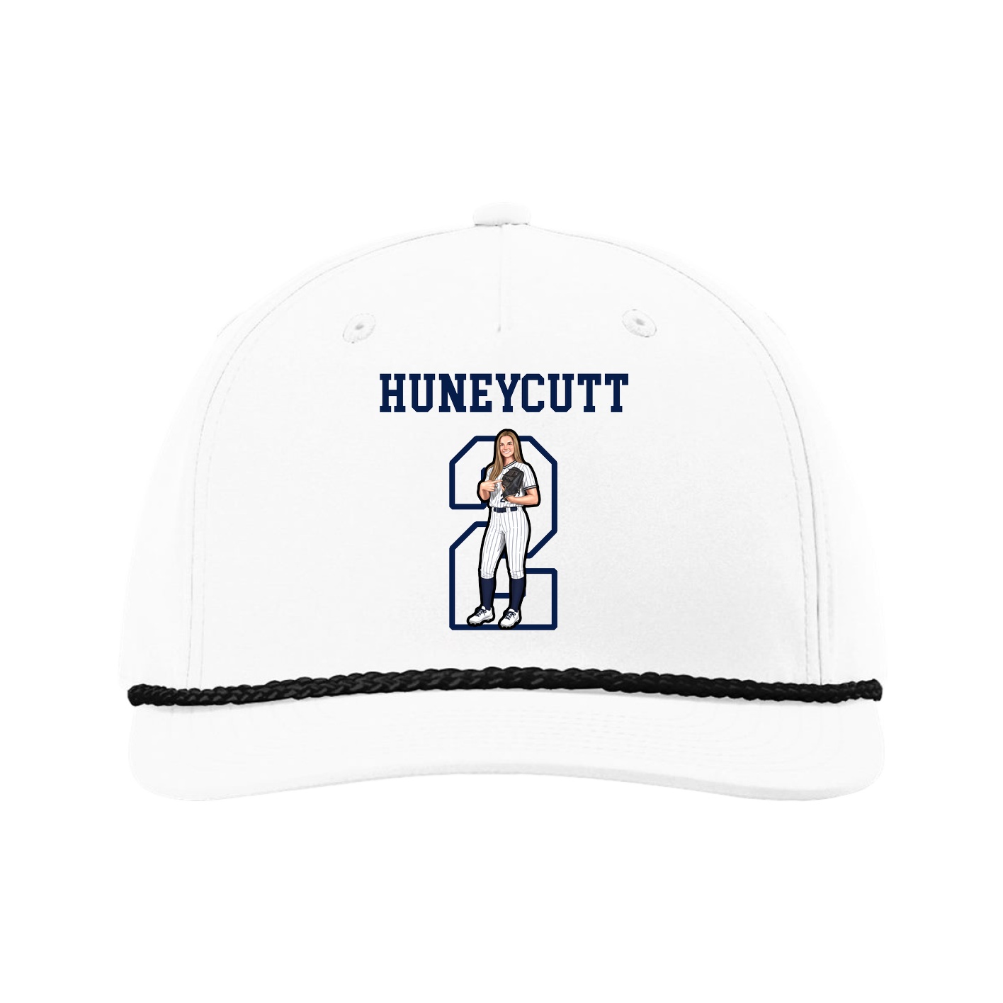 Five-Panel Classic Rope Cap — Shirsey in White