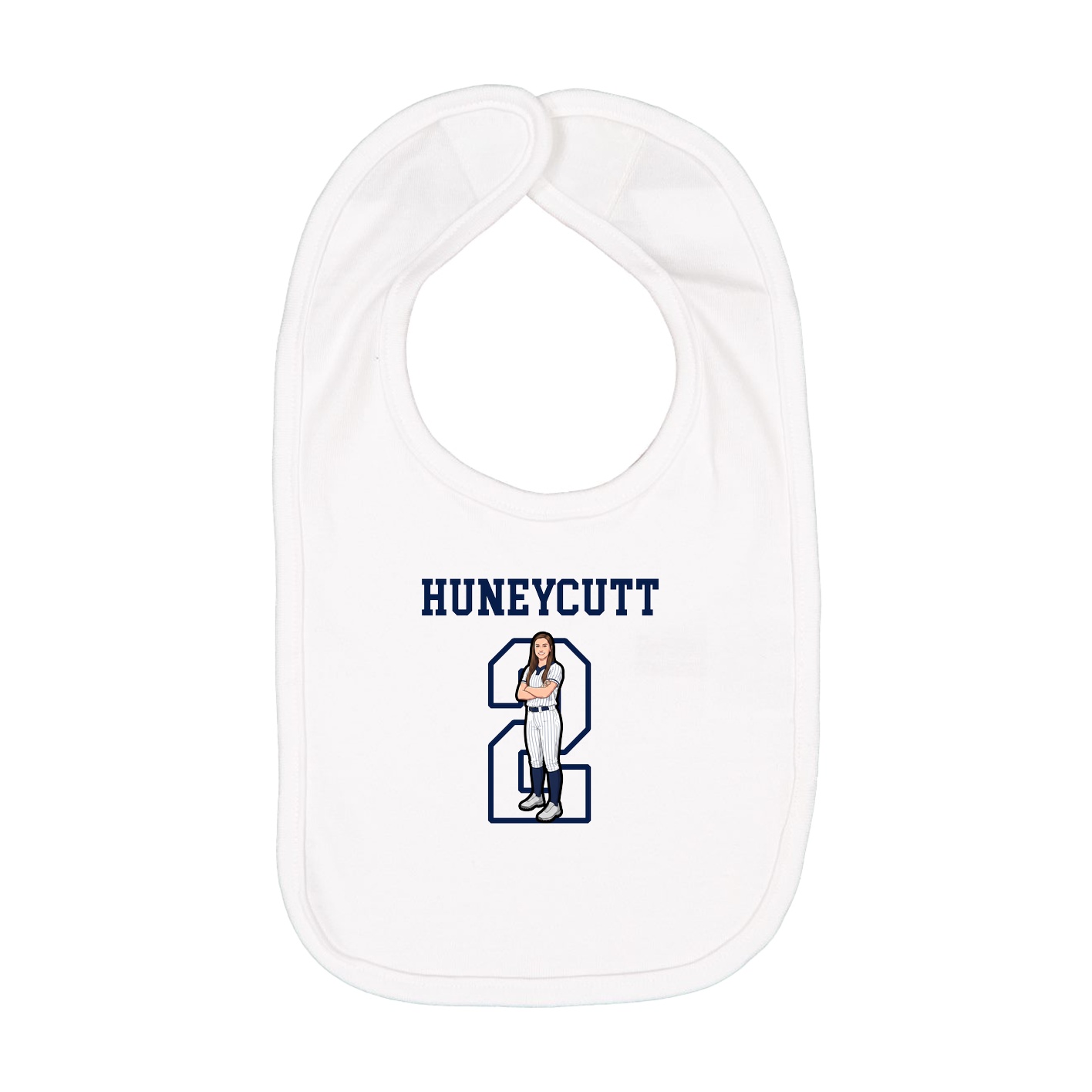 Infant Bib — Shirsey in White