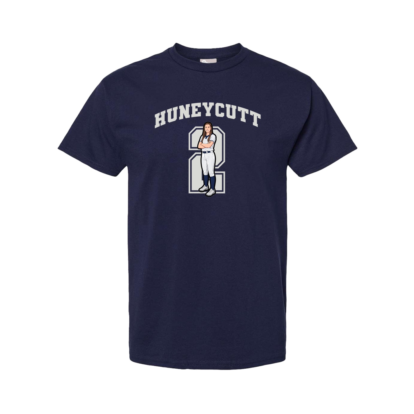 Tee — Number in Navy