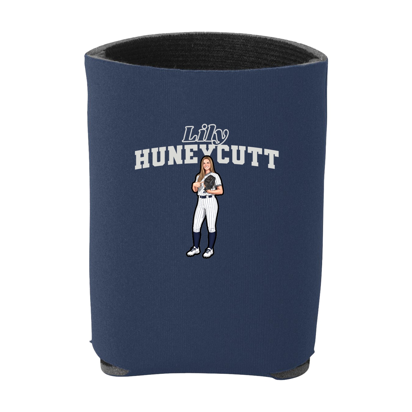 Can Holder — Name Arch in Navy