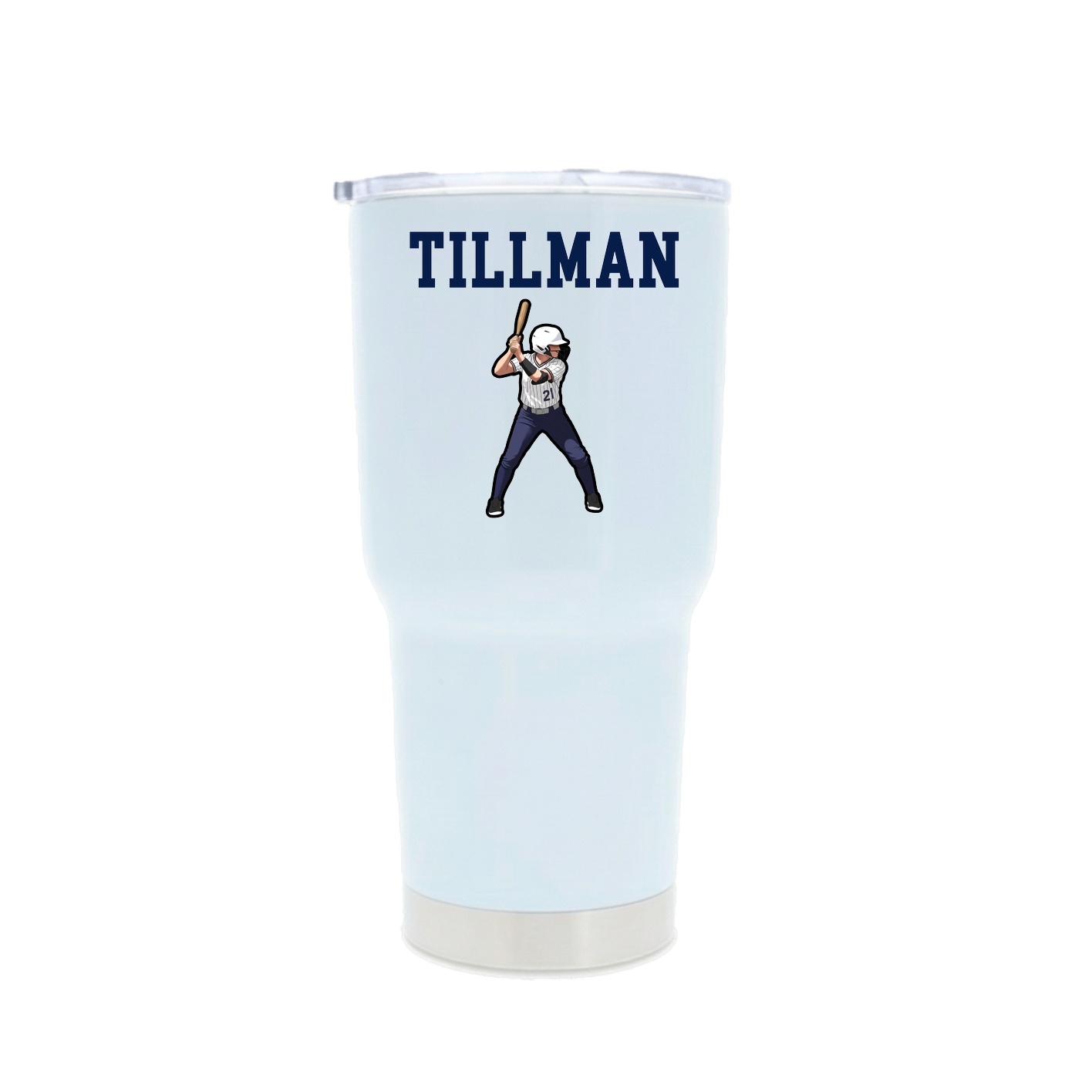 30oz Stainless Steel Tumbler — Shirsey in White