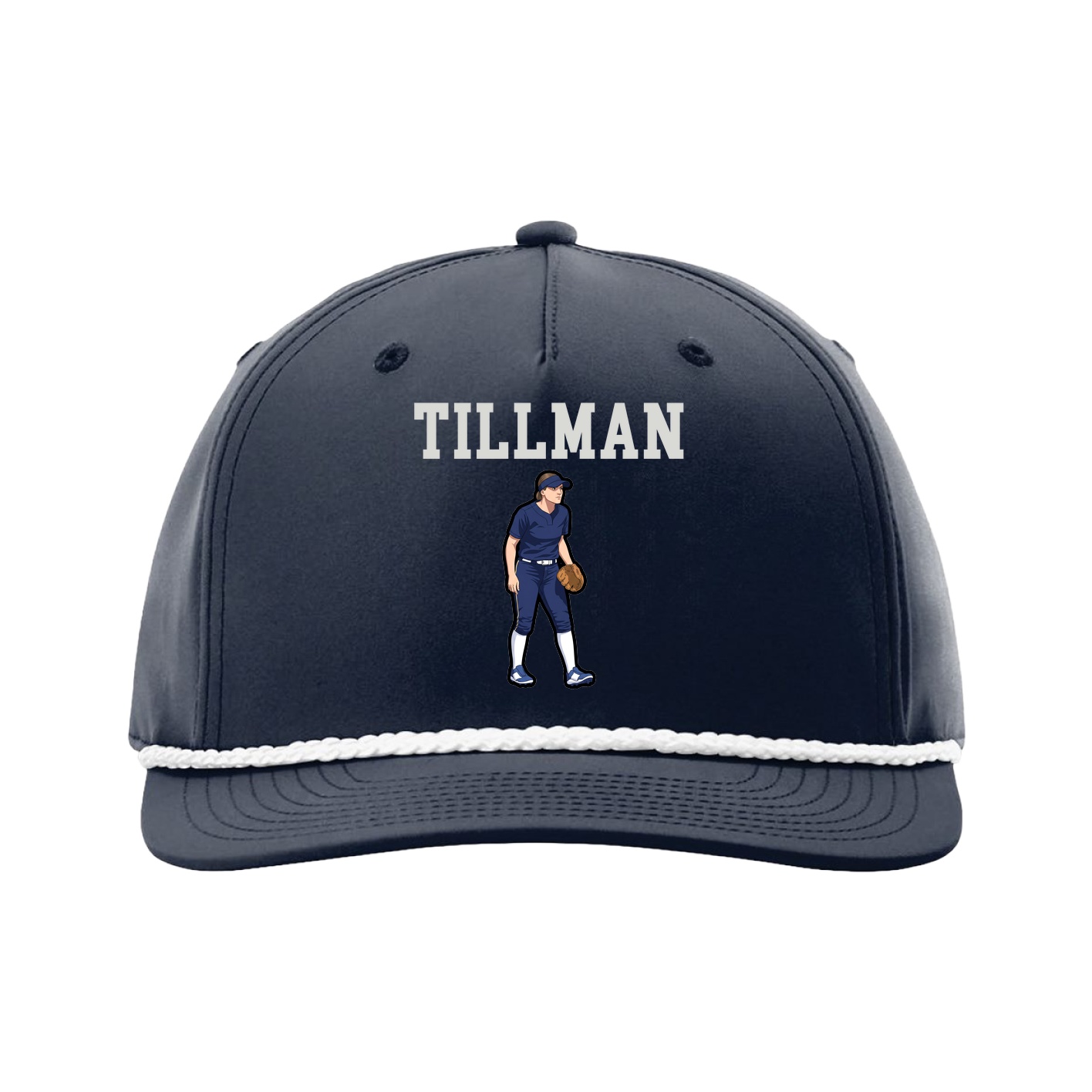 Five-Panel Classic Rope Cap — Shirsey in Navy