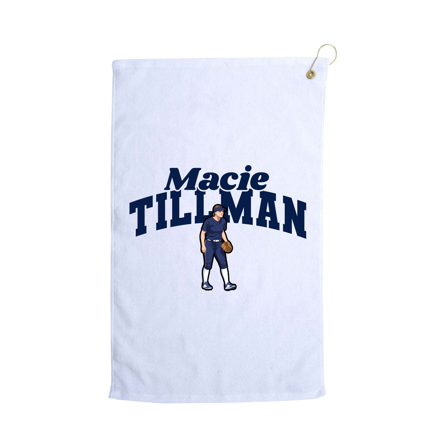 Golf Towel — Signature Arch in White