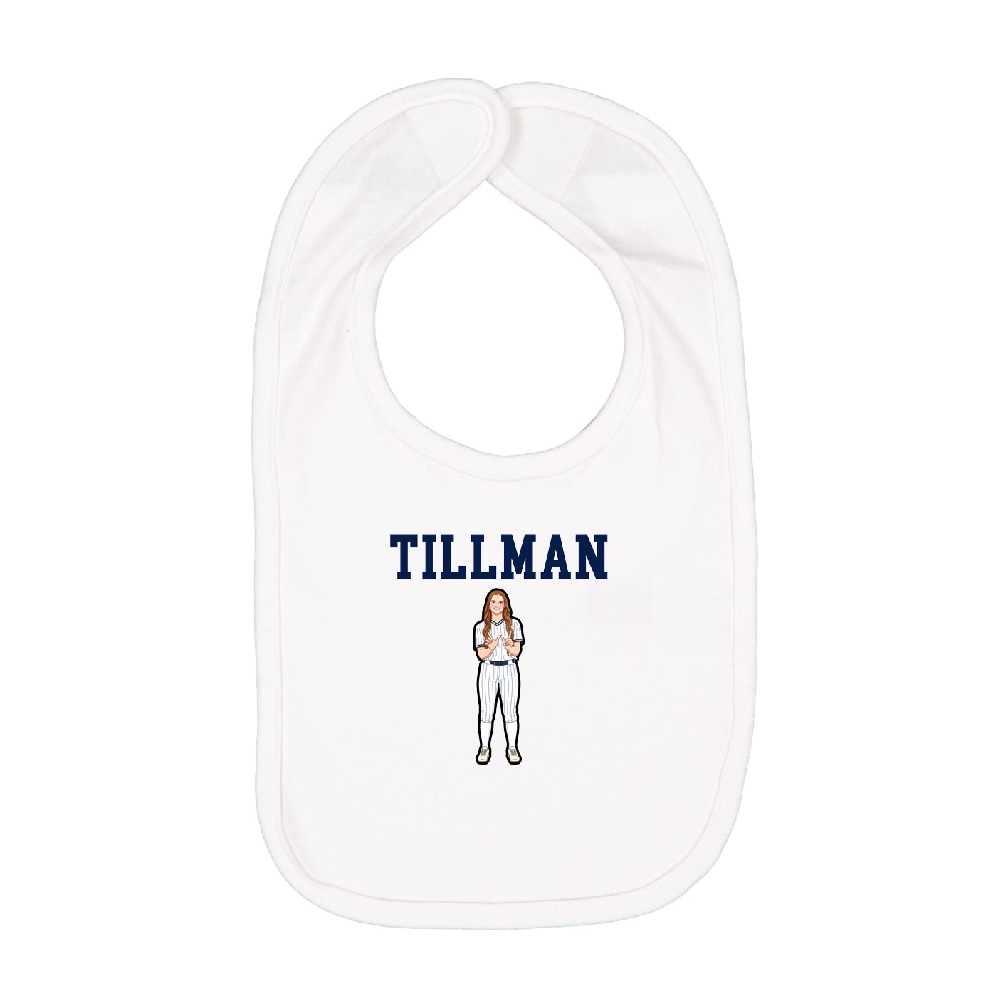 Infant Bib — Shirsey in White