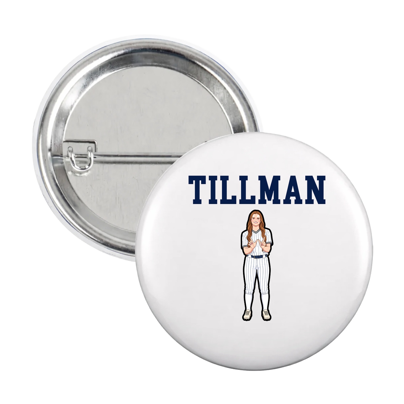 Game Day Button — Shirsey in White