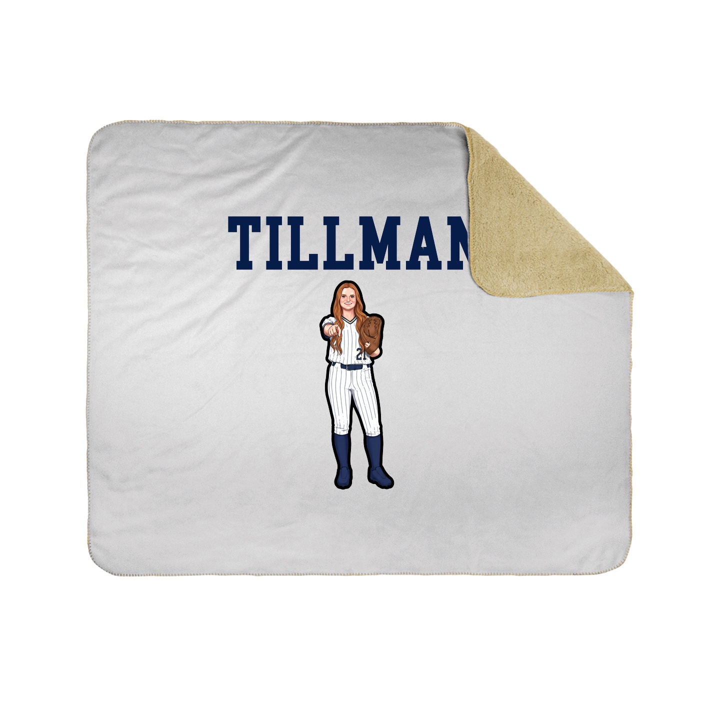 Throw Blanket — Shirsey in White