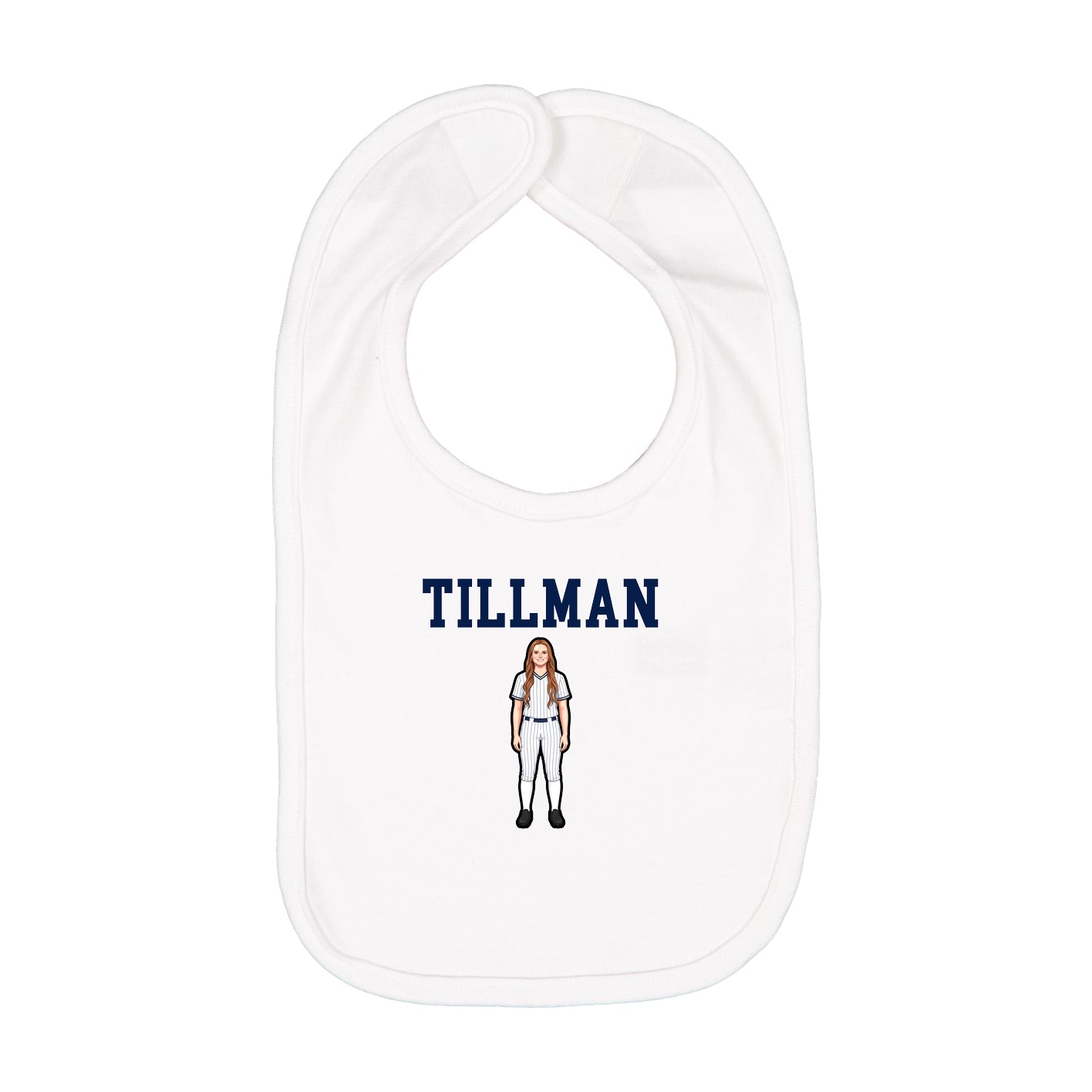 Infant Bib — Shirsey in White