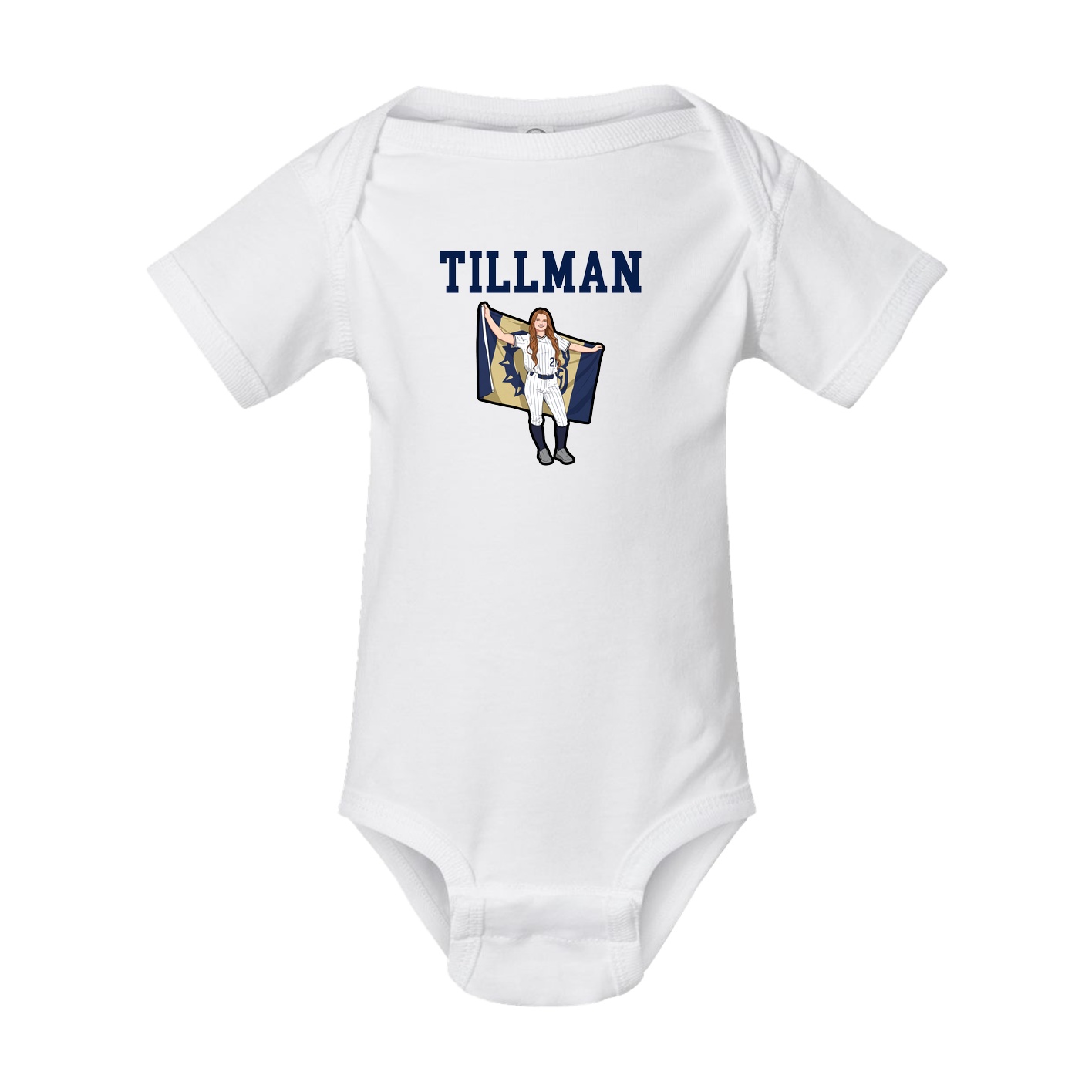 Baby Onesie — Shirsey in White