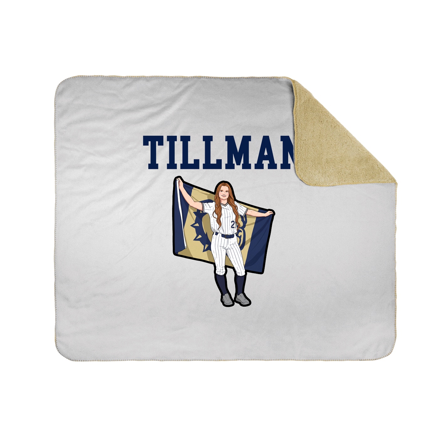 Throw Blanket — Shirsey in White
