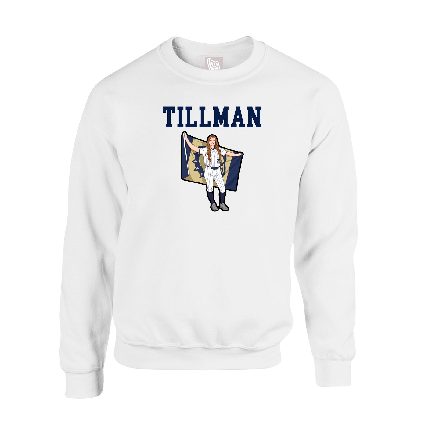 Fleece Crew — Shirsey in White