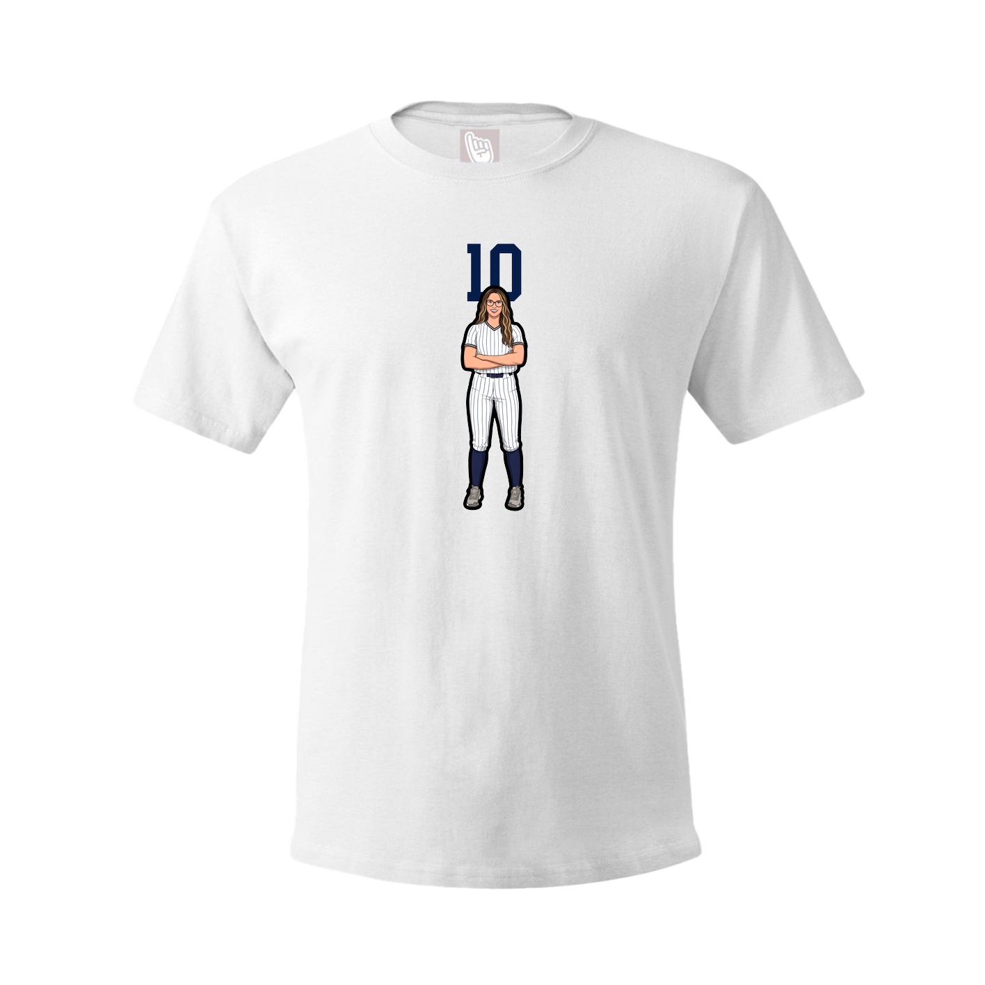 Tee — Number Top in White