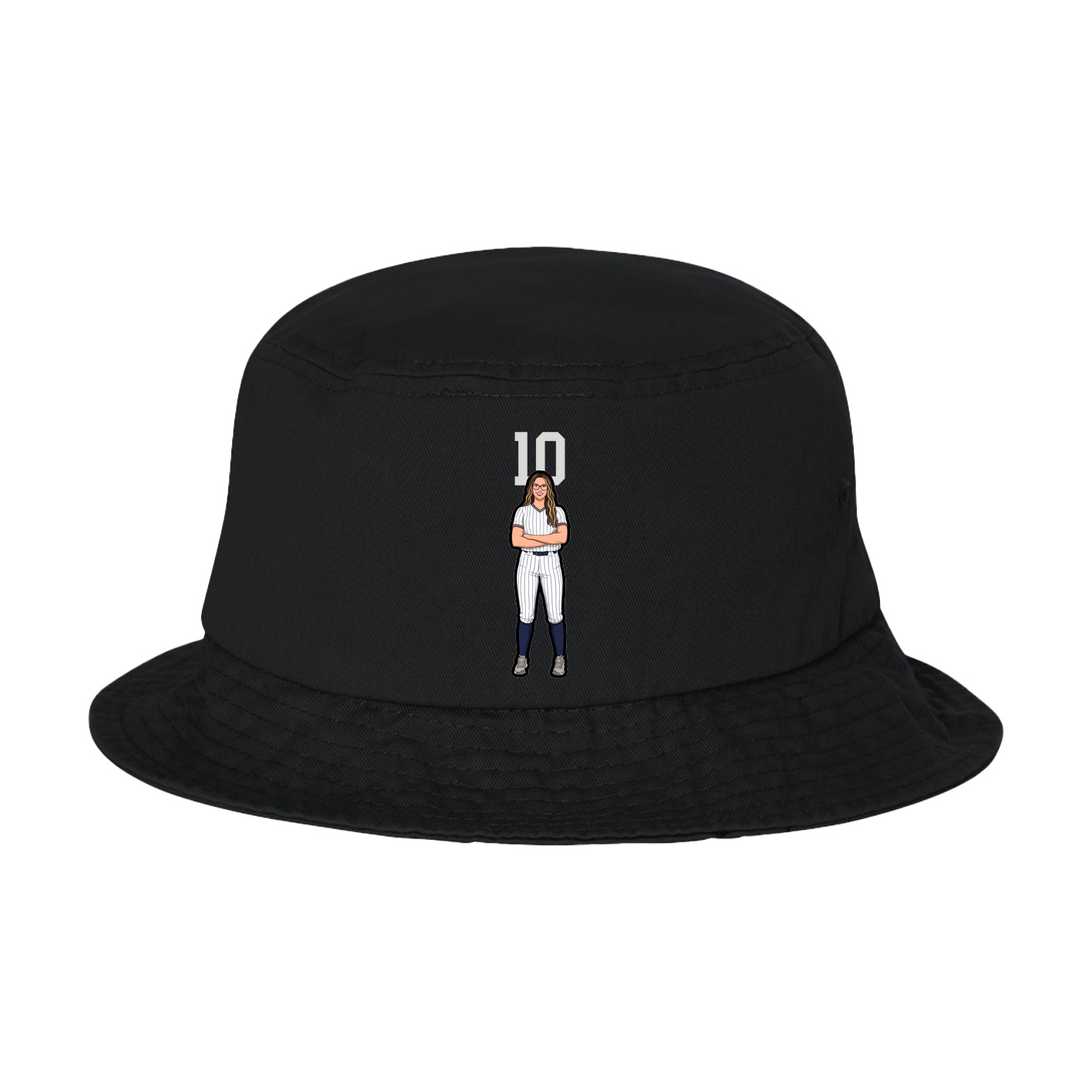 Bucket Cap — Number Top in Black