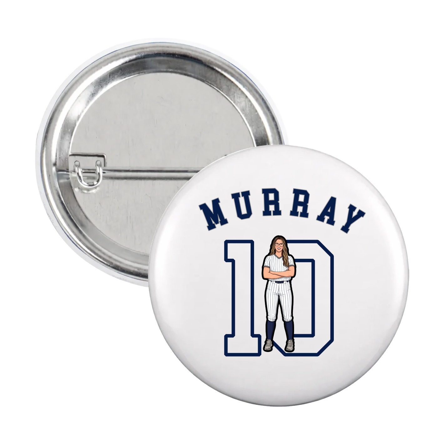 Game Day Button — Shirsey Arch in White