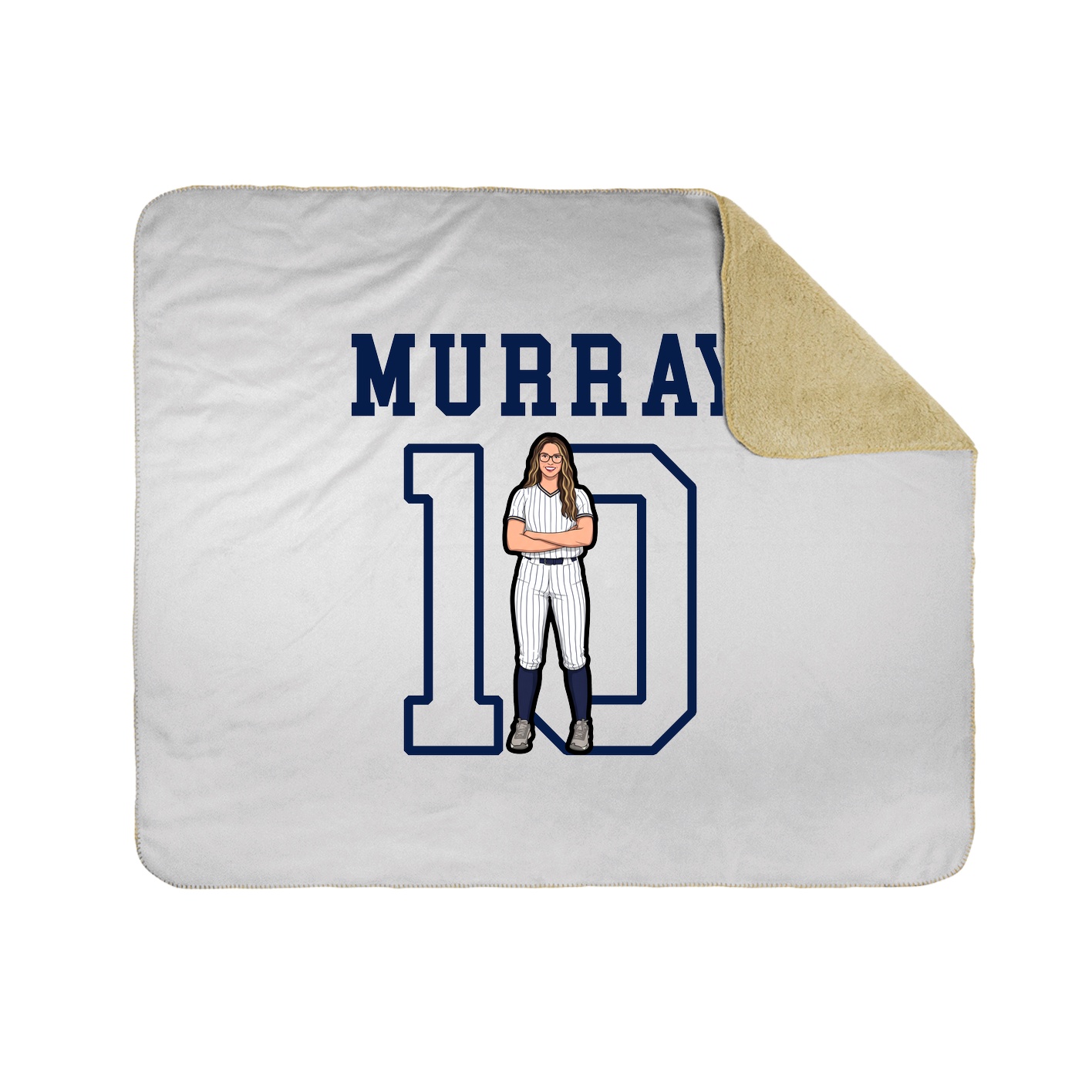 Throw Blanket — Shirsey in White