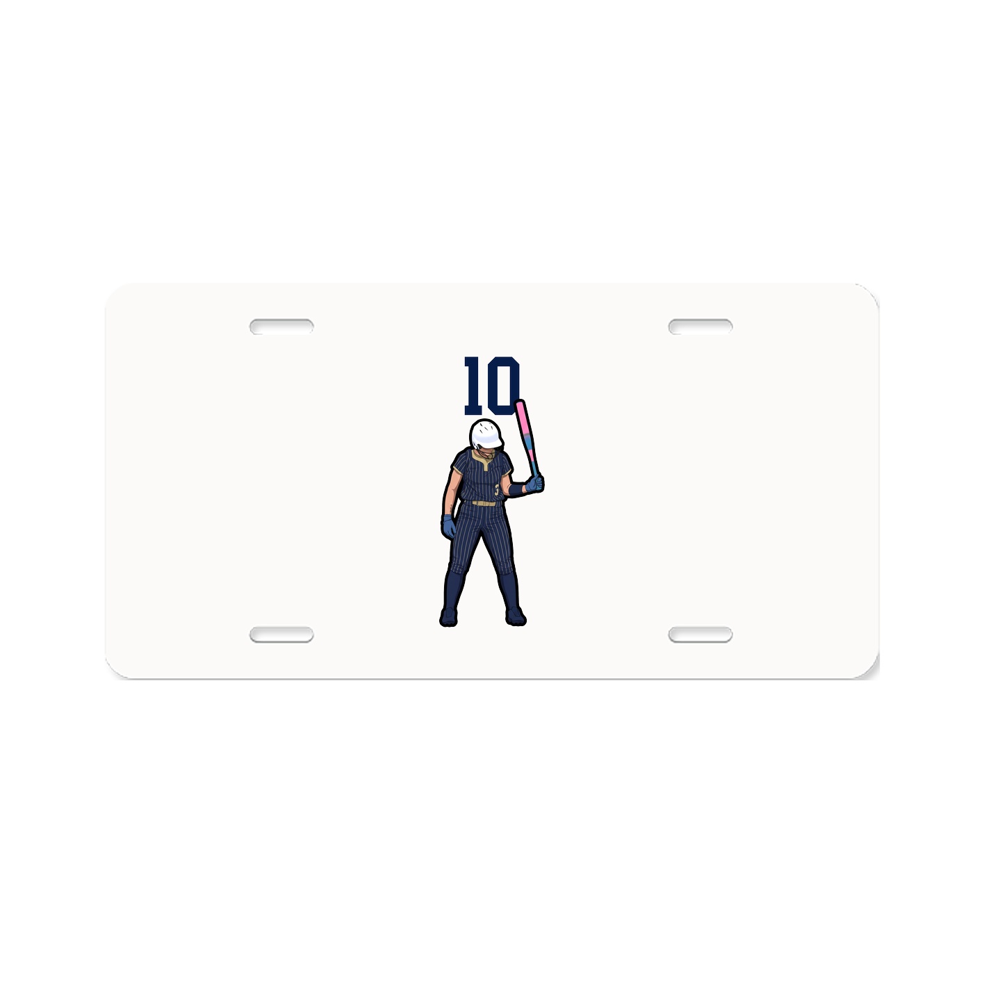 License Plate — Number Top in Classic