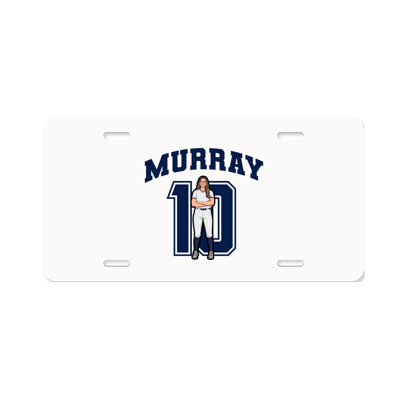 License Plate — Number in Classic