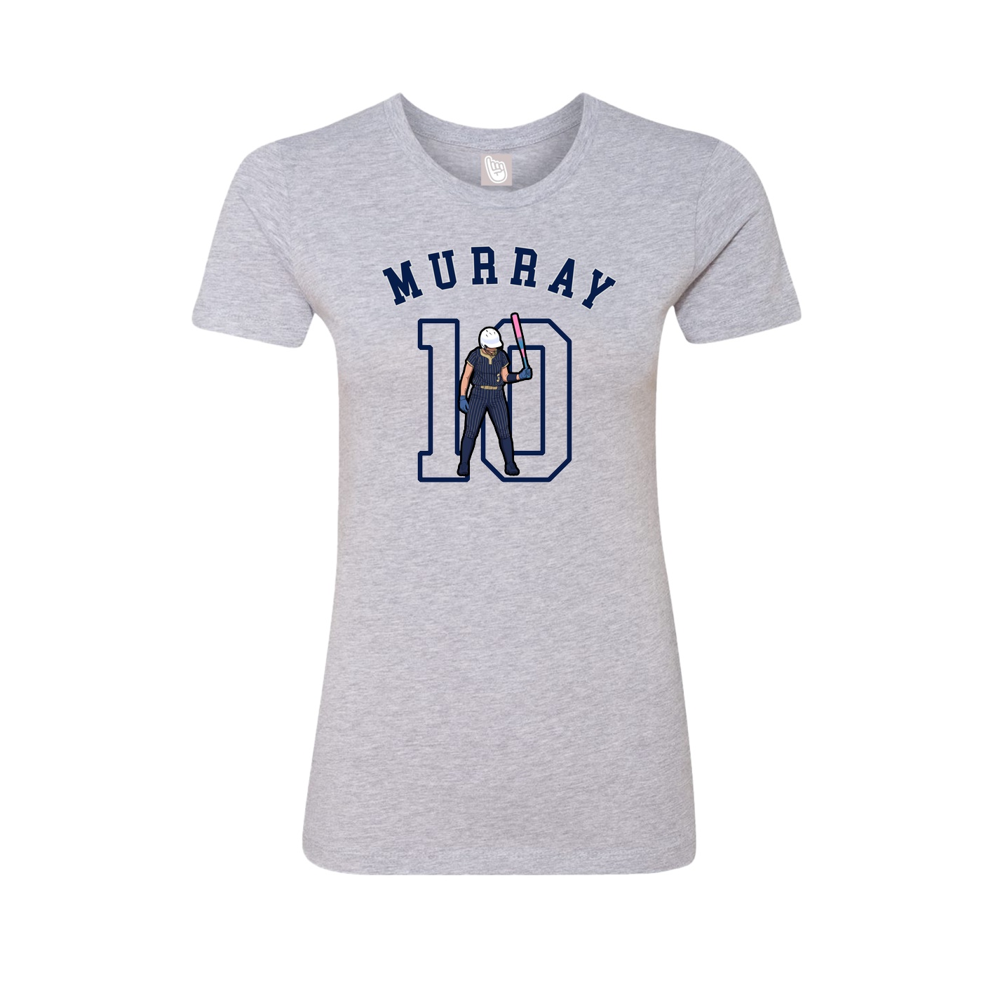 Fitted Women's Tee — Shirsey Arch in Grey