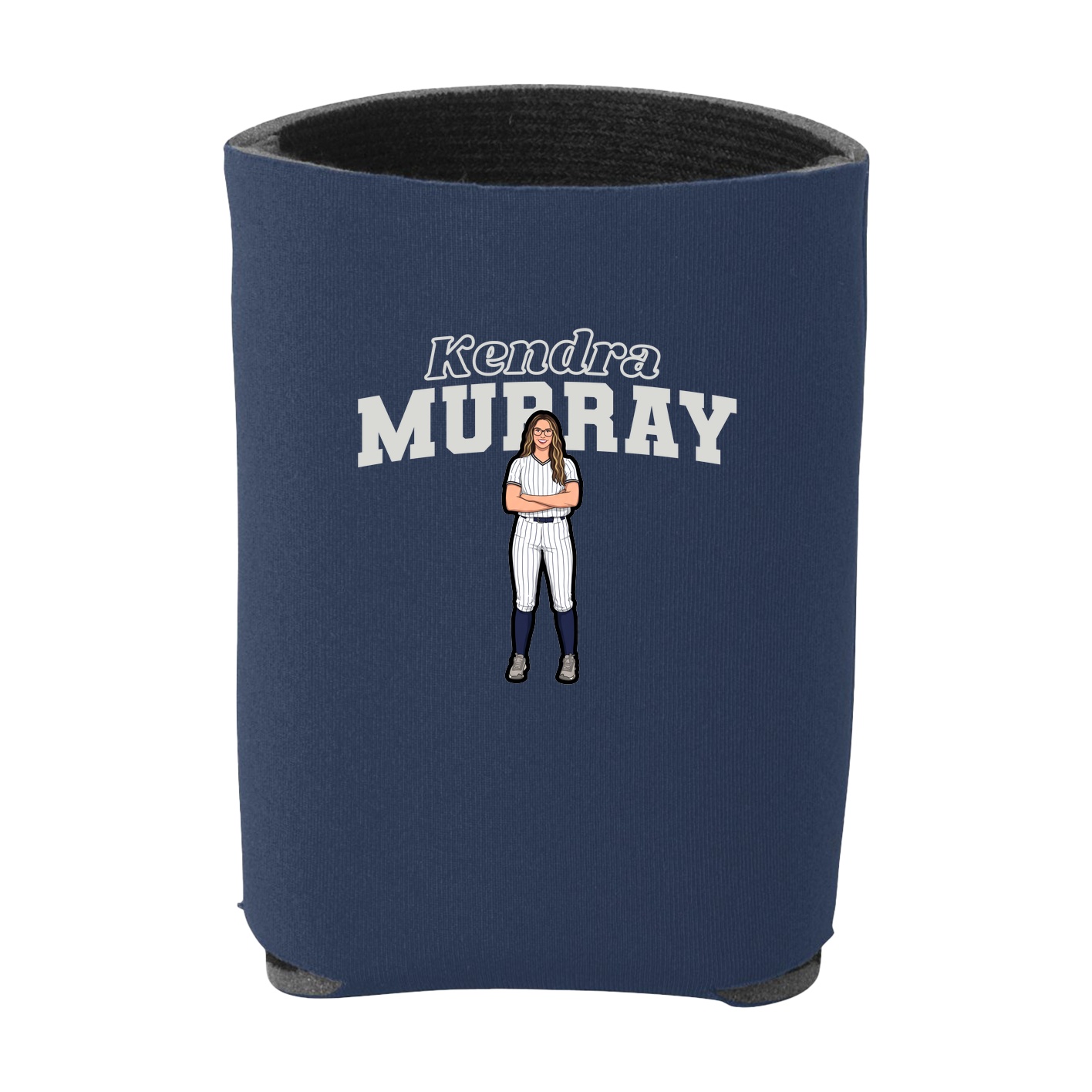 Can Holder — Name Arch in Navy