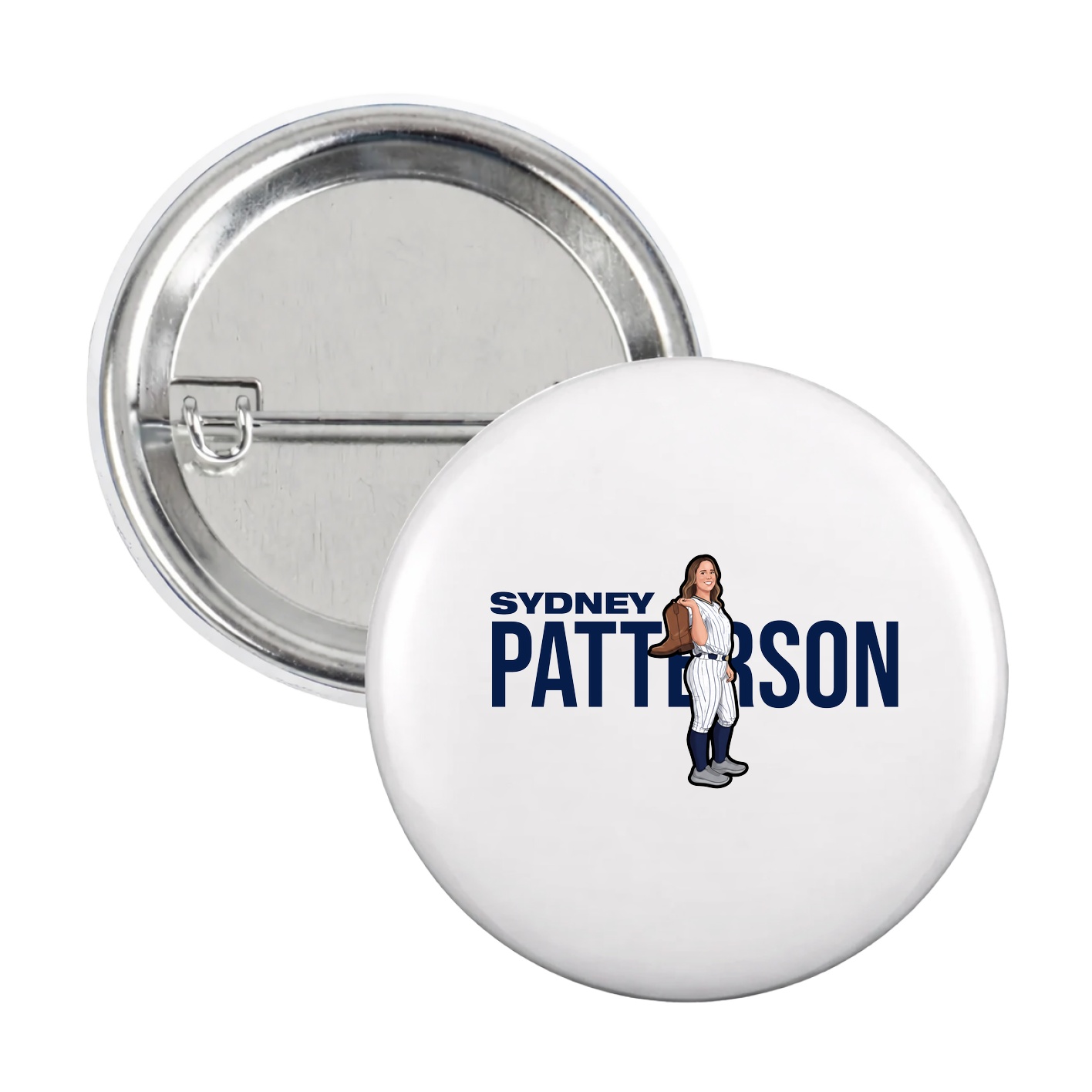 Game Day Button — Player Name in White