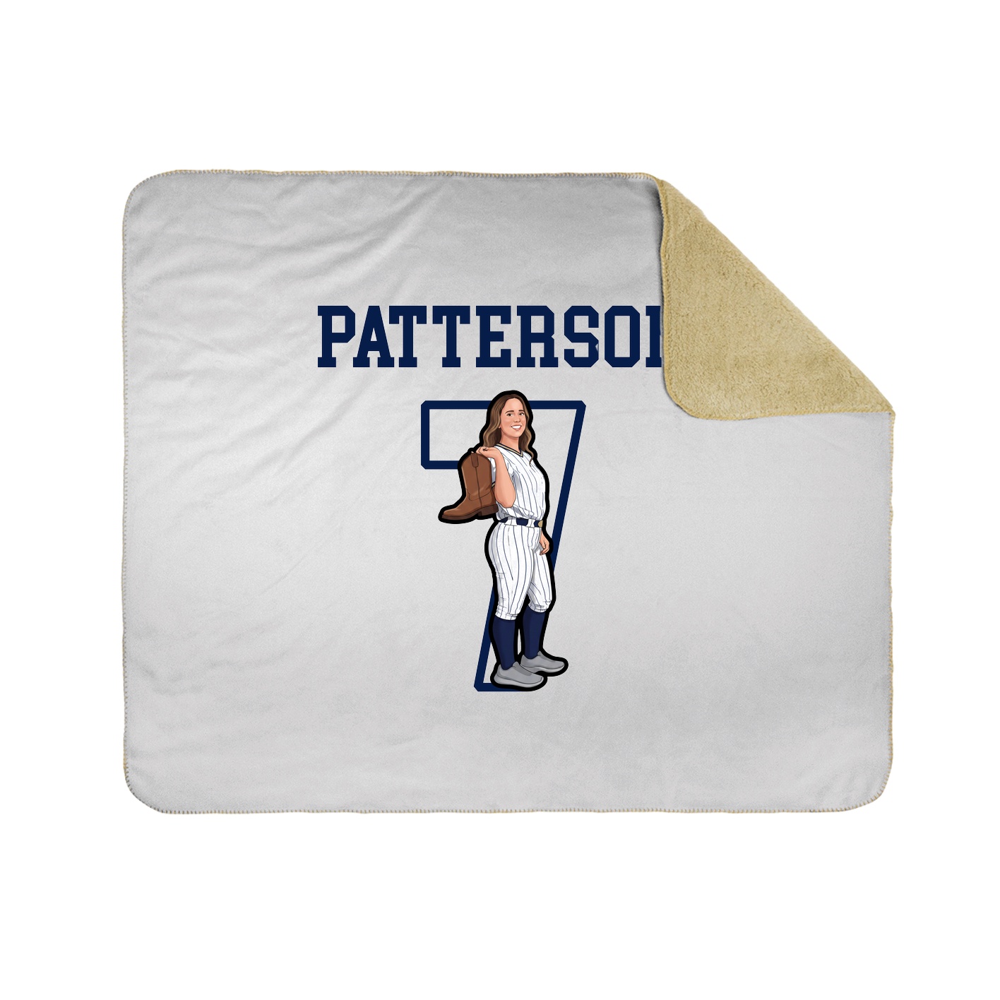 Throw Blanket — Shirsey in White