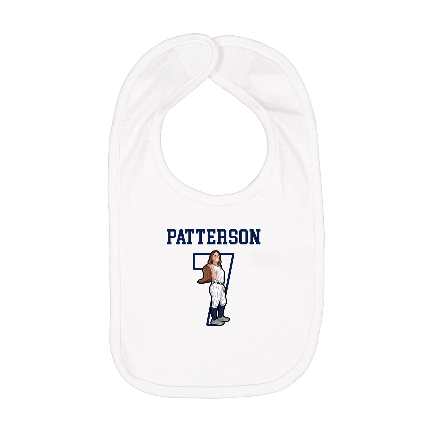 Infant Bib — Shirsey in White