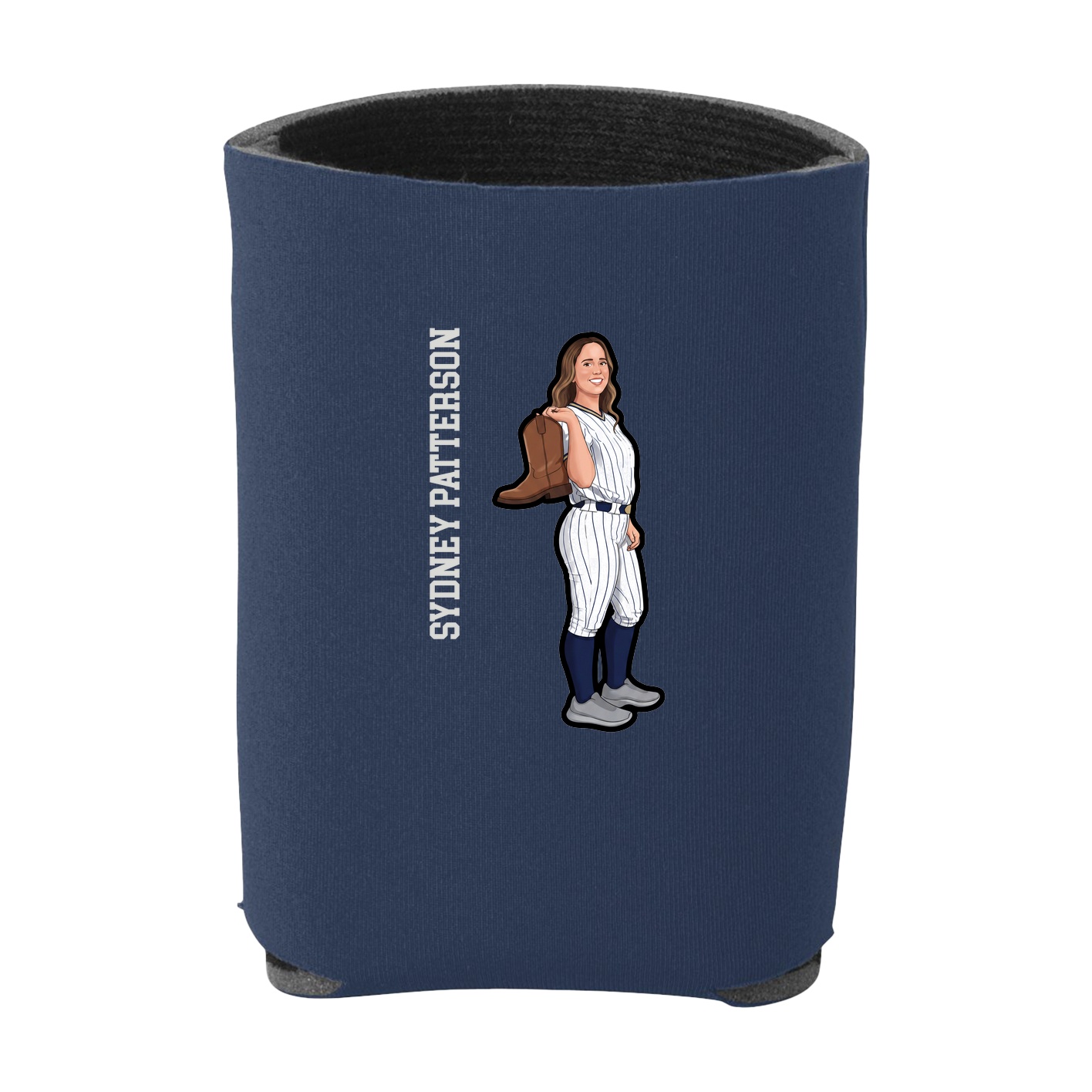 Can Holder — Name Vertical in Navy