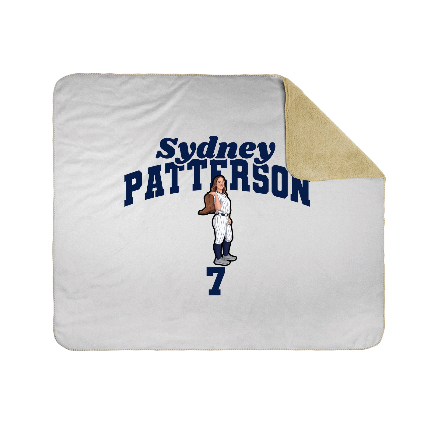 Throw Blanket — Signature Arch in White