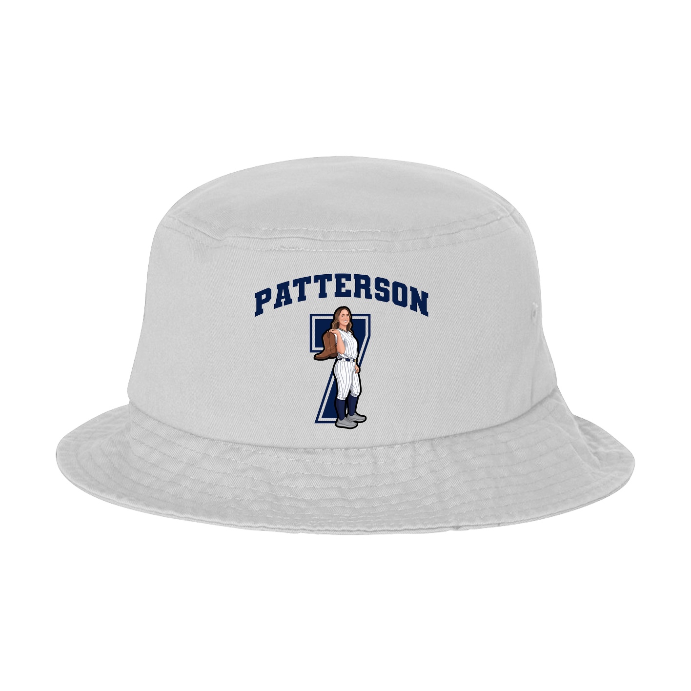 Bucket Cap — Number in White