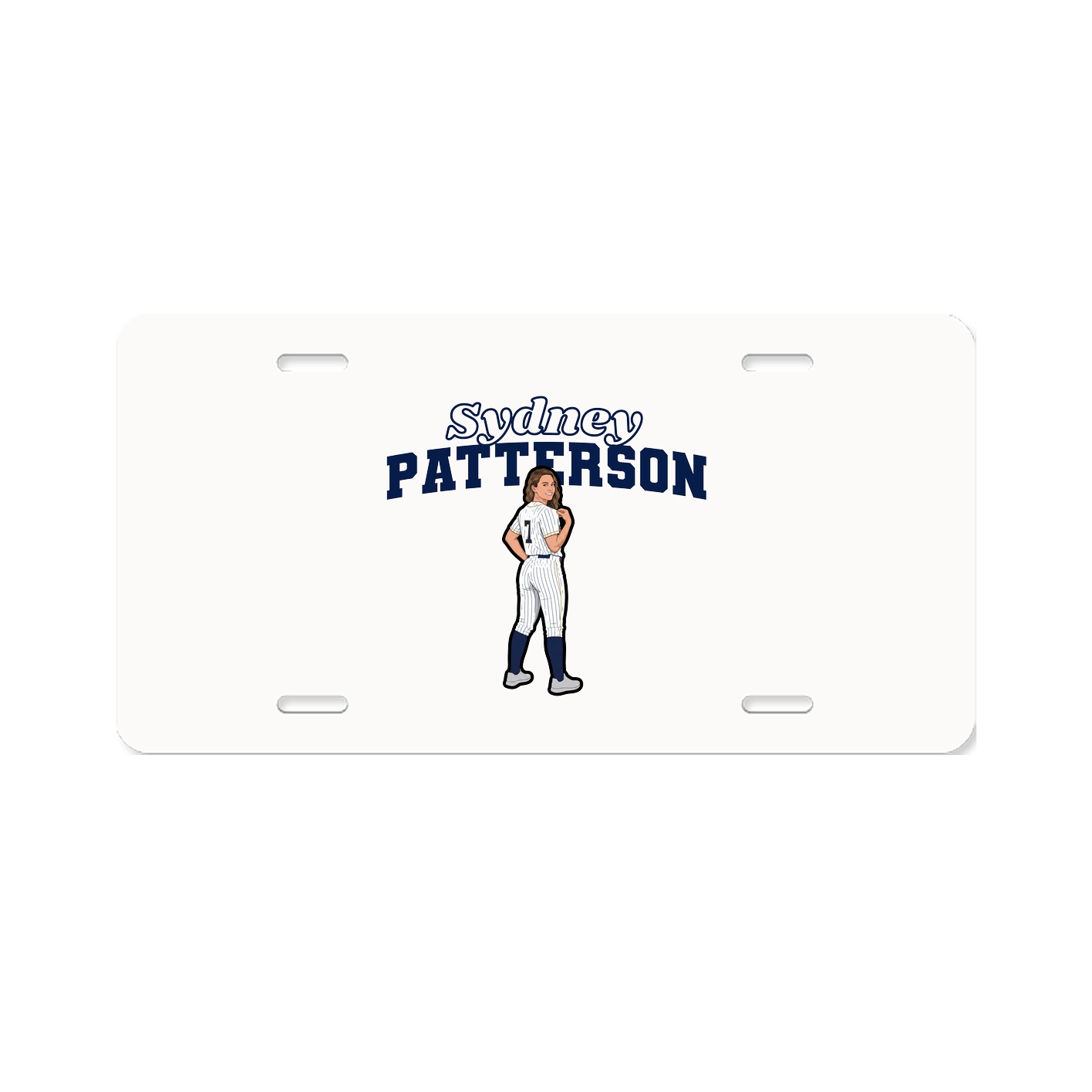 License Plate — Name Arch in Classic