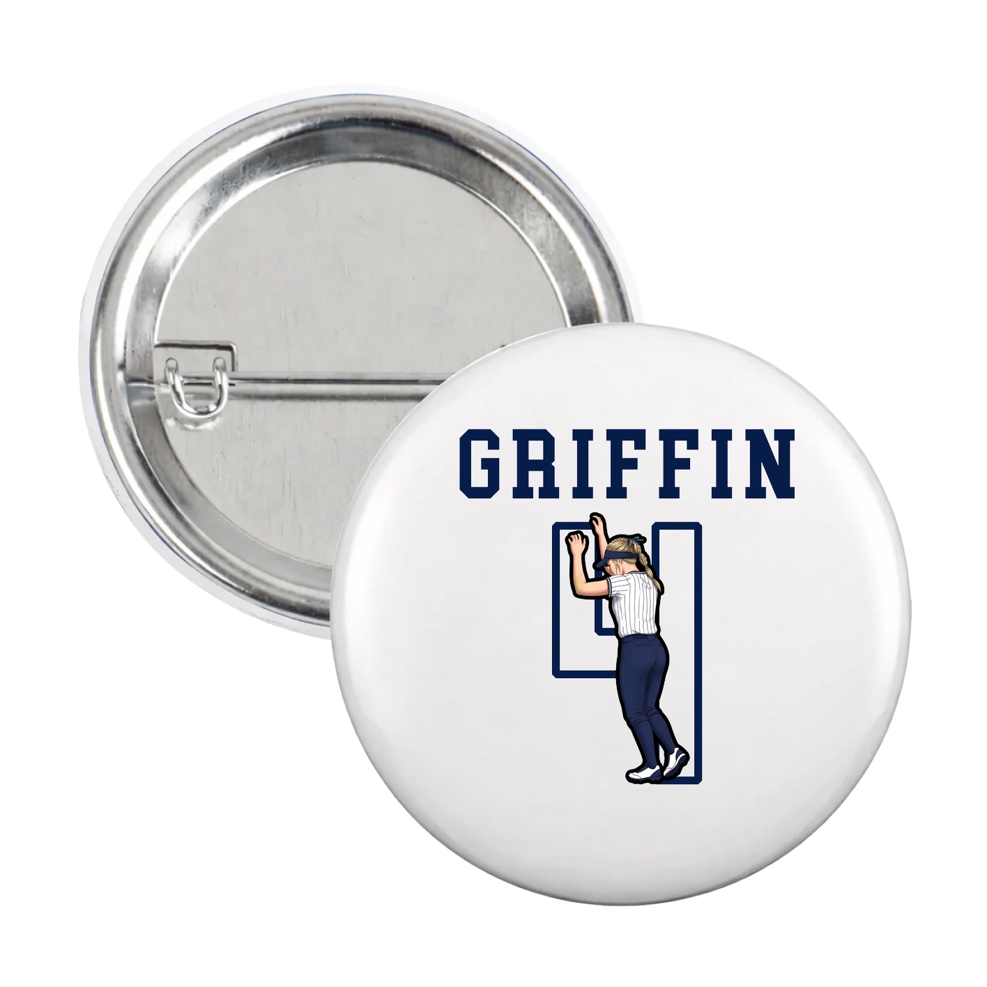 Game Day Button — Shirsey in White