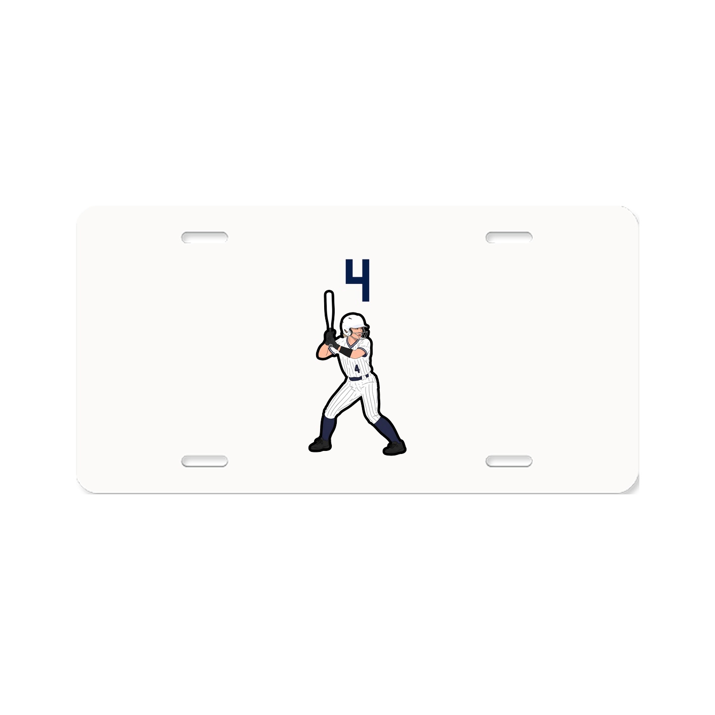 License Plate — Number Top in Classic