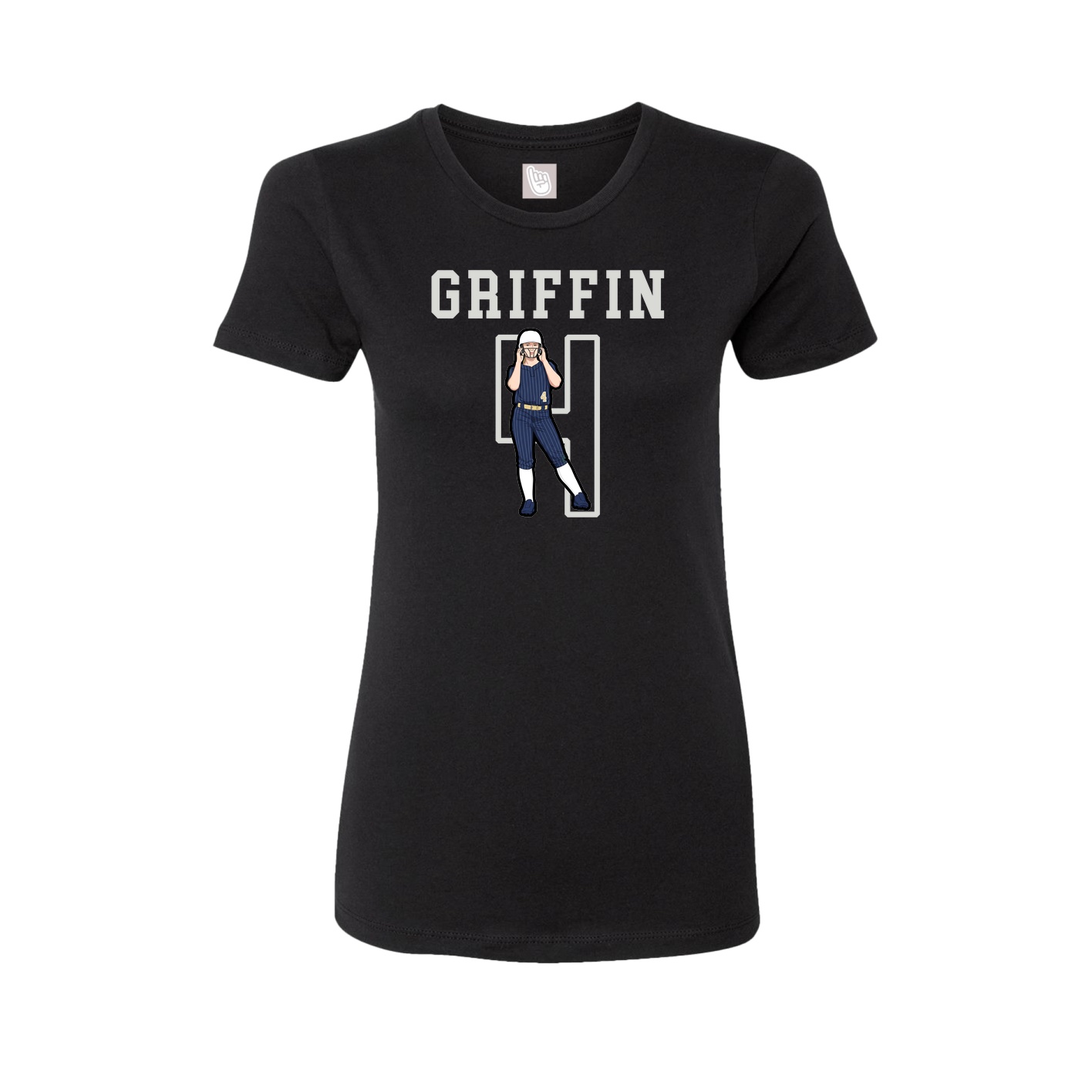 Fitted Women's Tee — Shirsey in Black