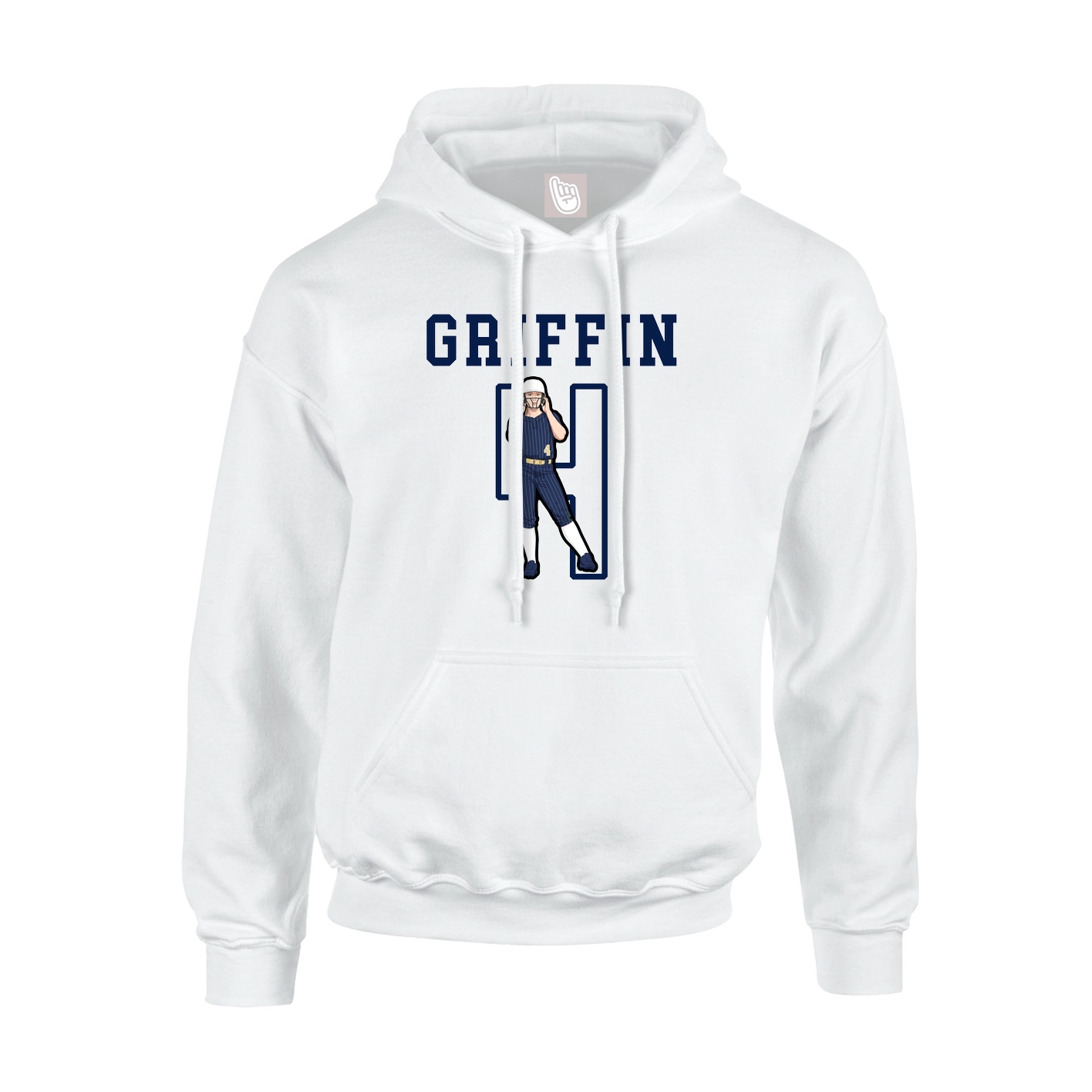 Hoodie — Shirsey in White