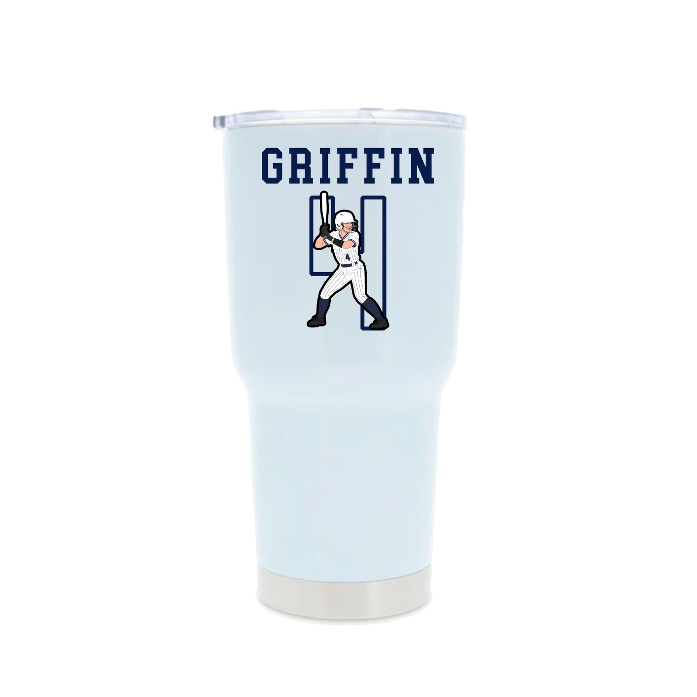 30oz Stainless Steel Tumbler — Shirsey in White