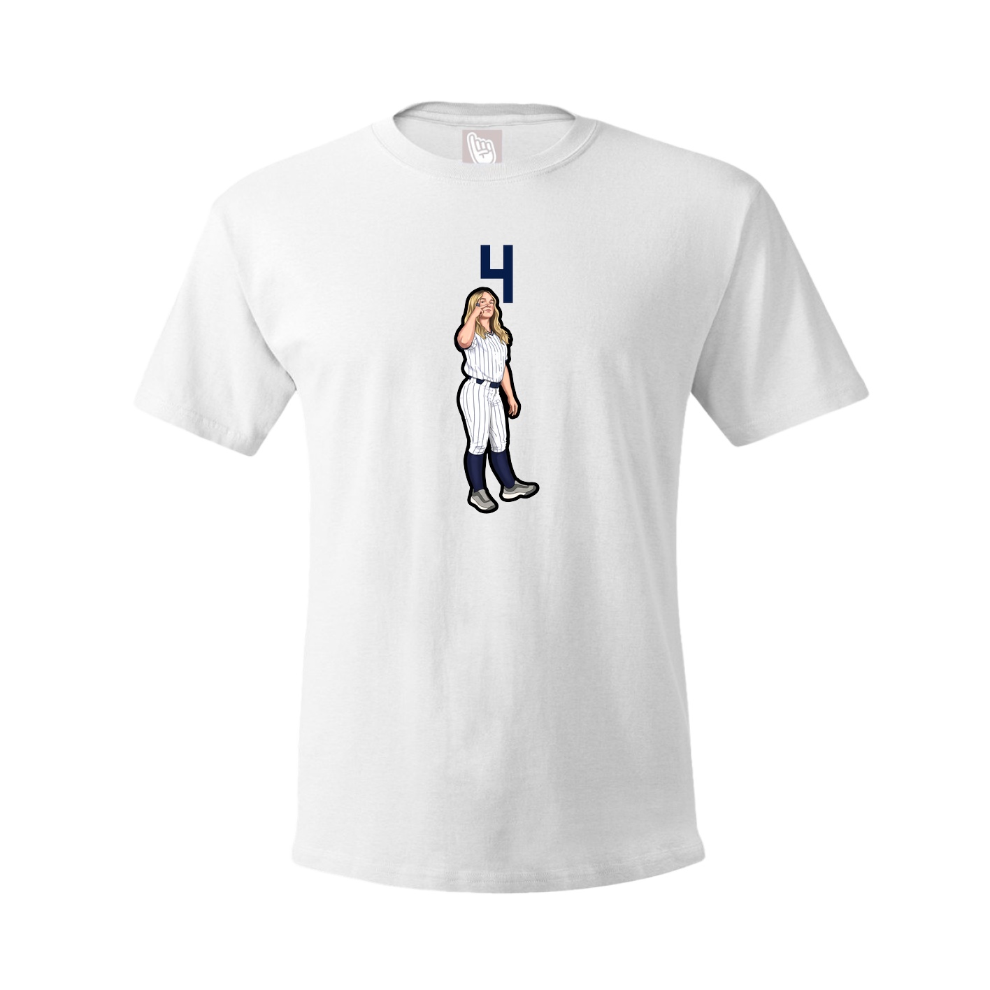 Tee — Number Top in White