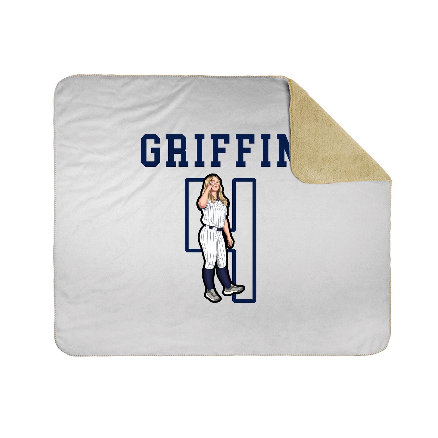 Throw Blanket — Shirsey in White