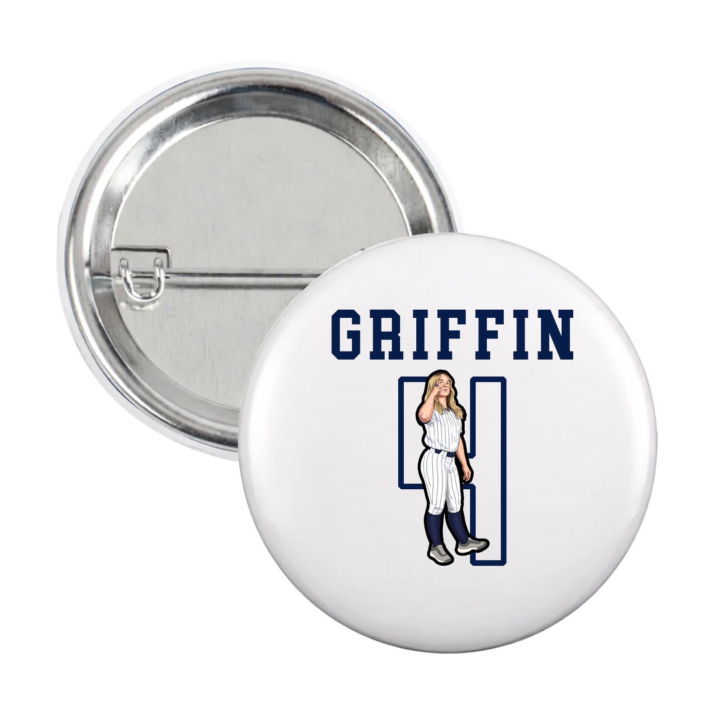 Game Day Button — Shirsey in White