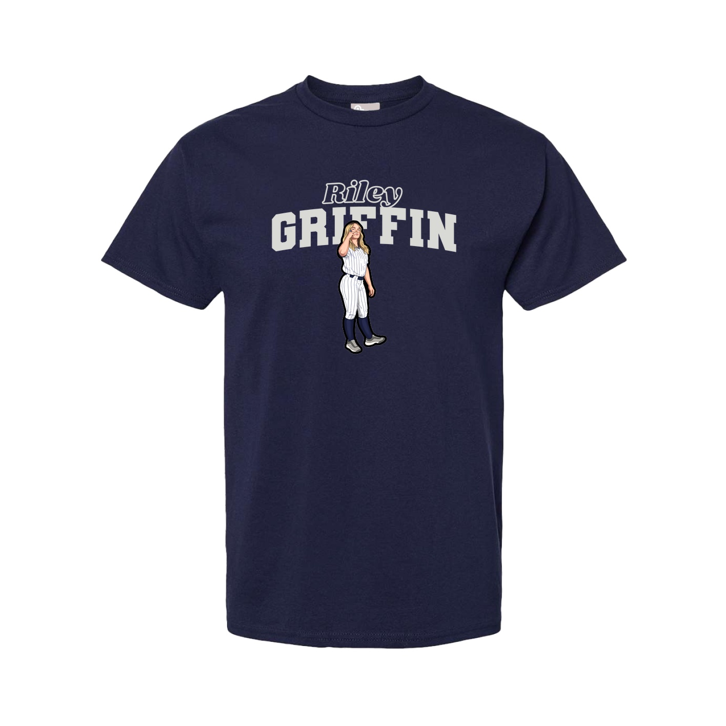 Youth Tee — Name Arch in Navy