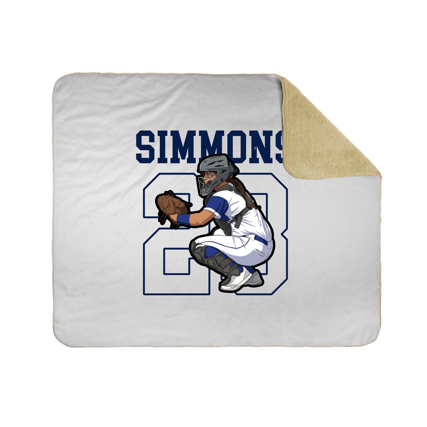 Throw Blanket — Shirsey in White