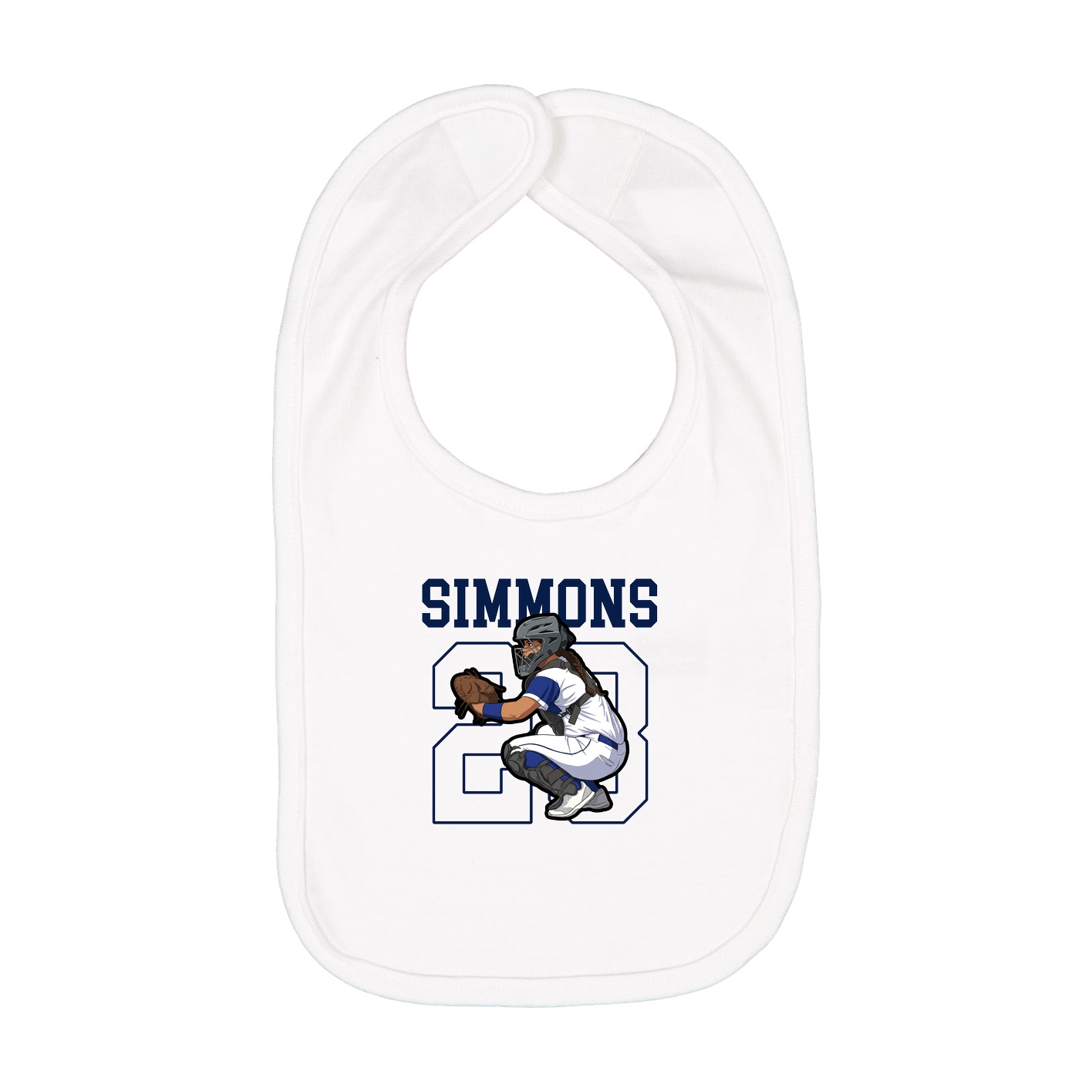 Infant Bib — Shirsey in White