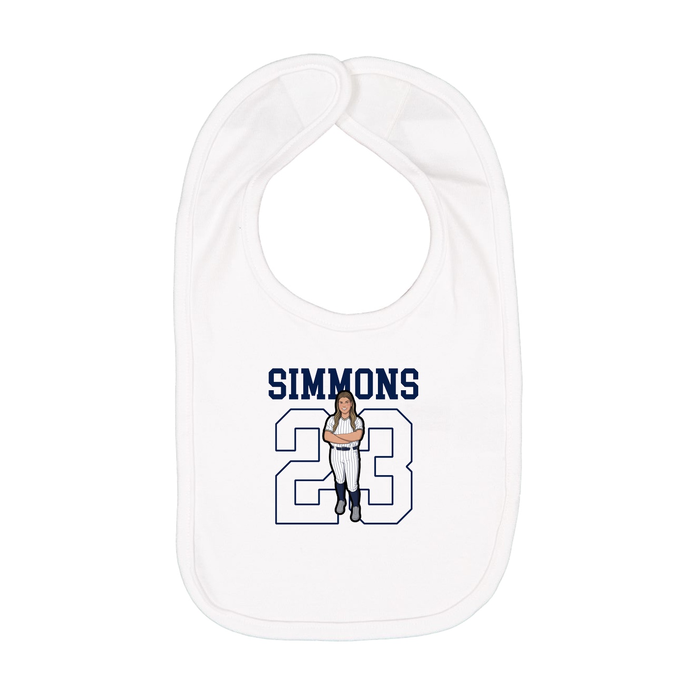 Infant Bib — Shirsey in White