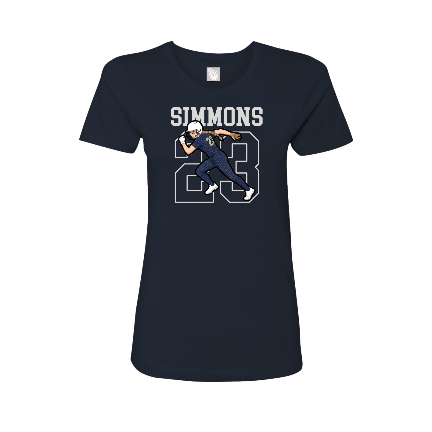 Fitted Women's Tee — Shirsey in Navy