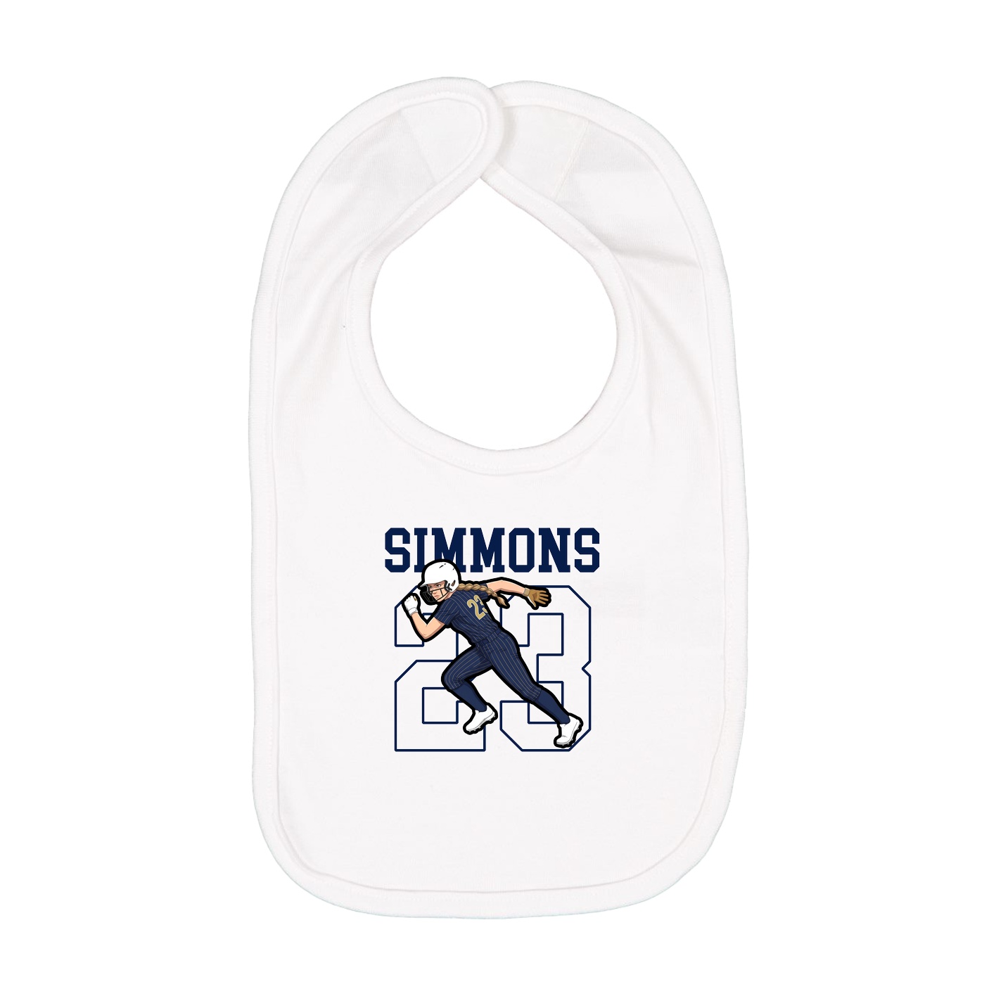 Infant Bib — Shirsey in White
