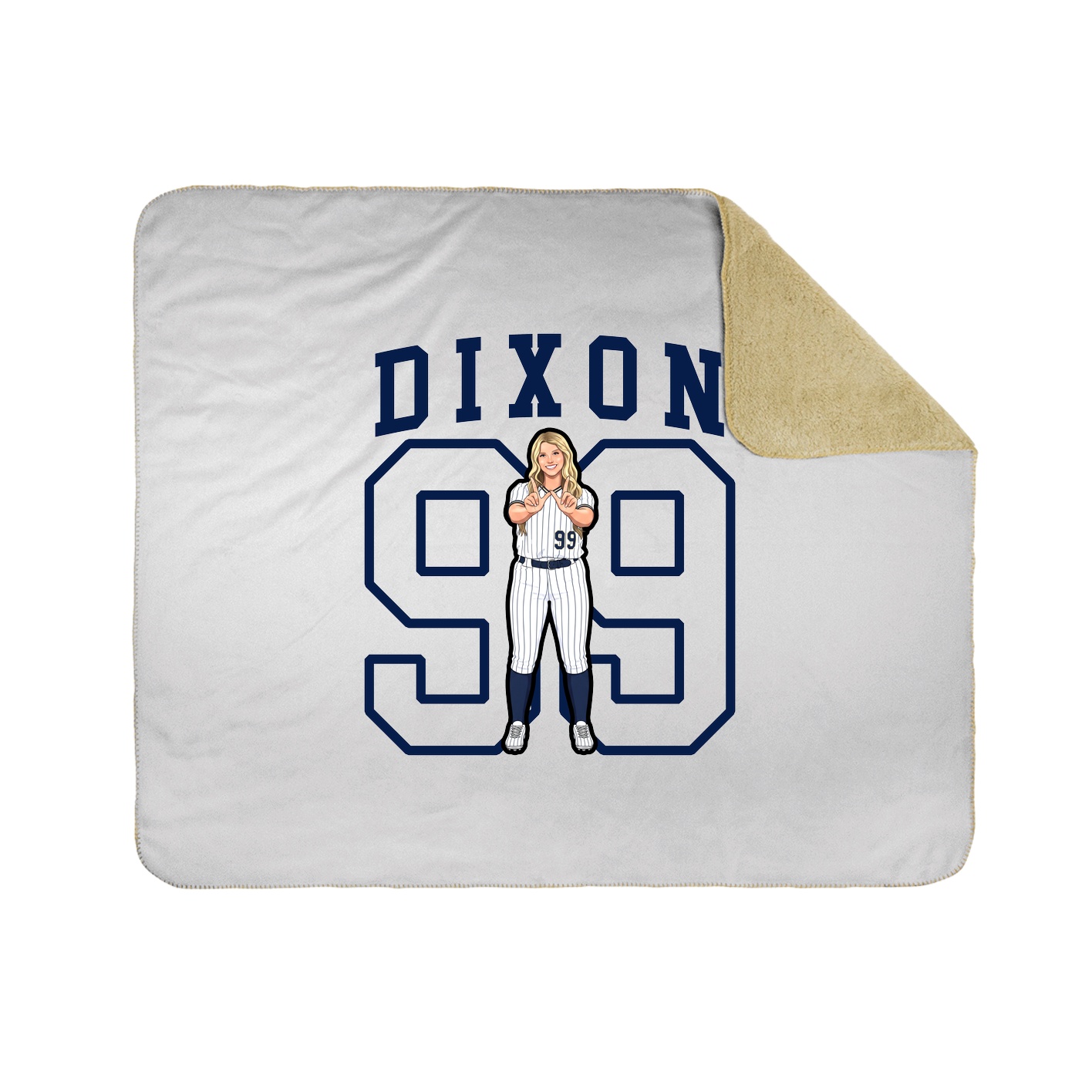 Throw Blanket — Shirsey in White