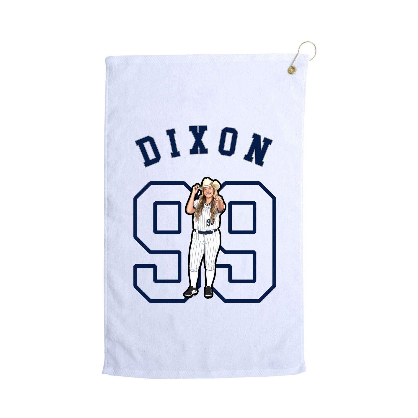 Golf Towel — Shirsey Arch in White